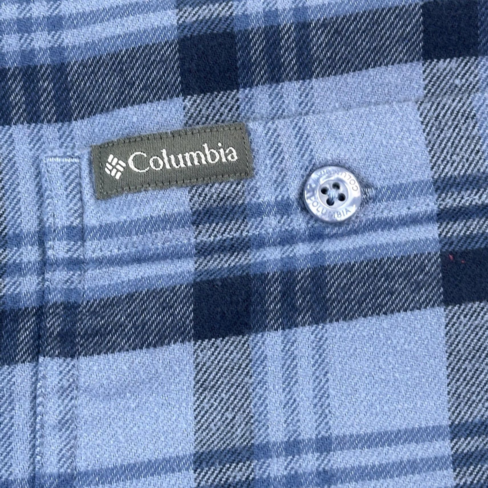 Vintage Columbia Cornell Woods Shirt Mens XLT Blue Plaid Flannel Button Up Long Sleeve Size US XL / EU 56 / 4 - 4 Thumbnail
