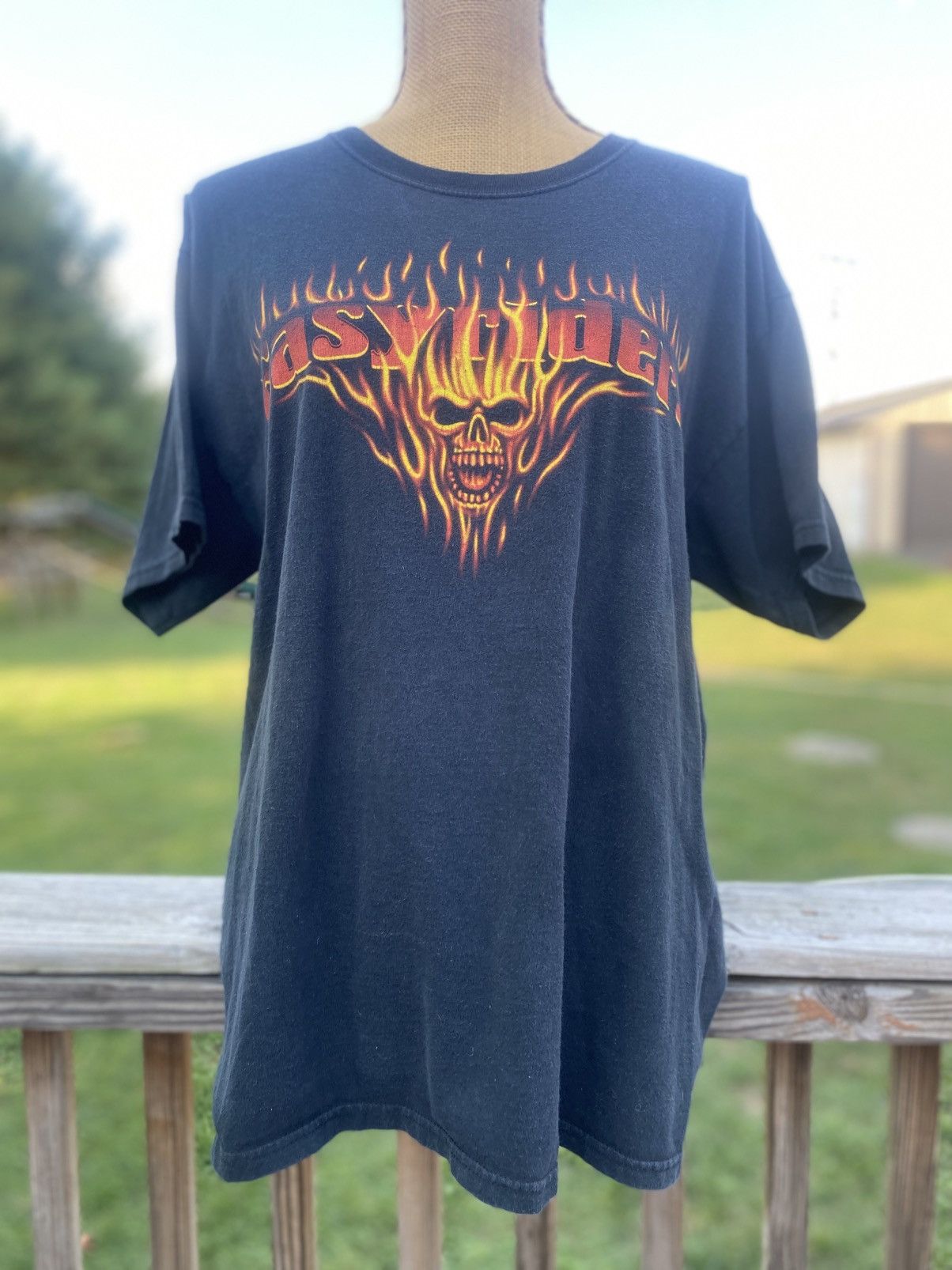 Other Easyriders Flame Skull Short Sleeve Vintage 2004 Size US L / EU 52-54 / 3 - 1 Thumbnail