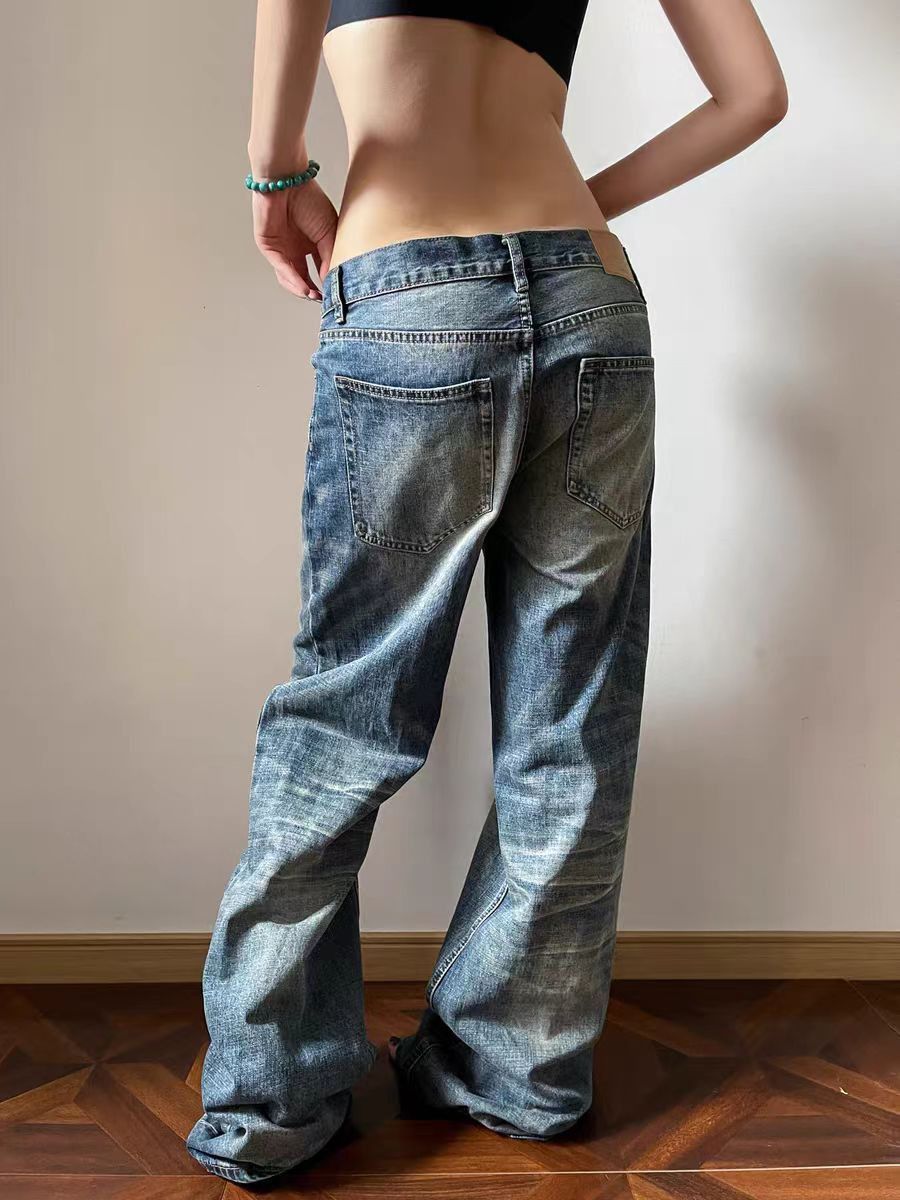 Jean Washable baggy distressed jeans Size US 30 / EU 46 - 2 Thumbnail