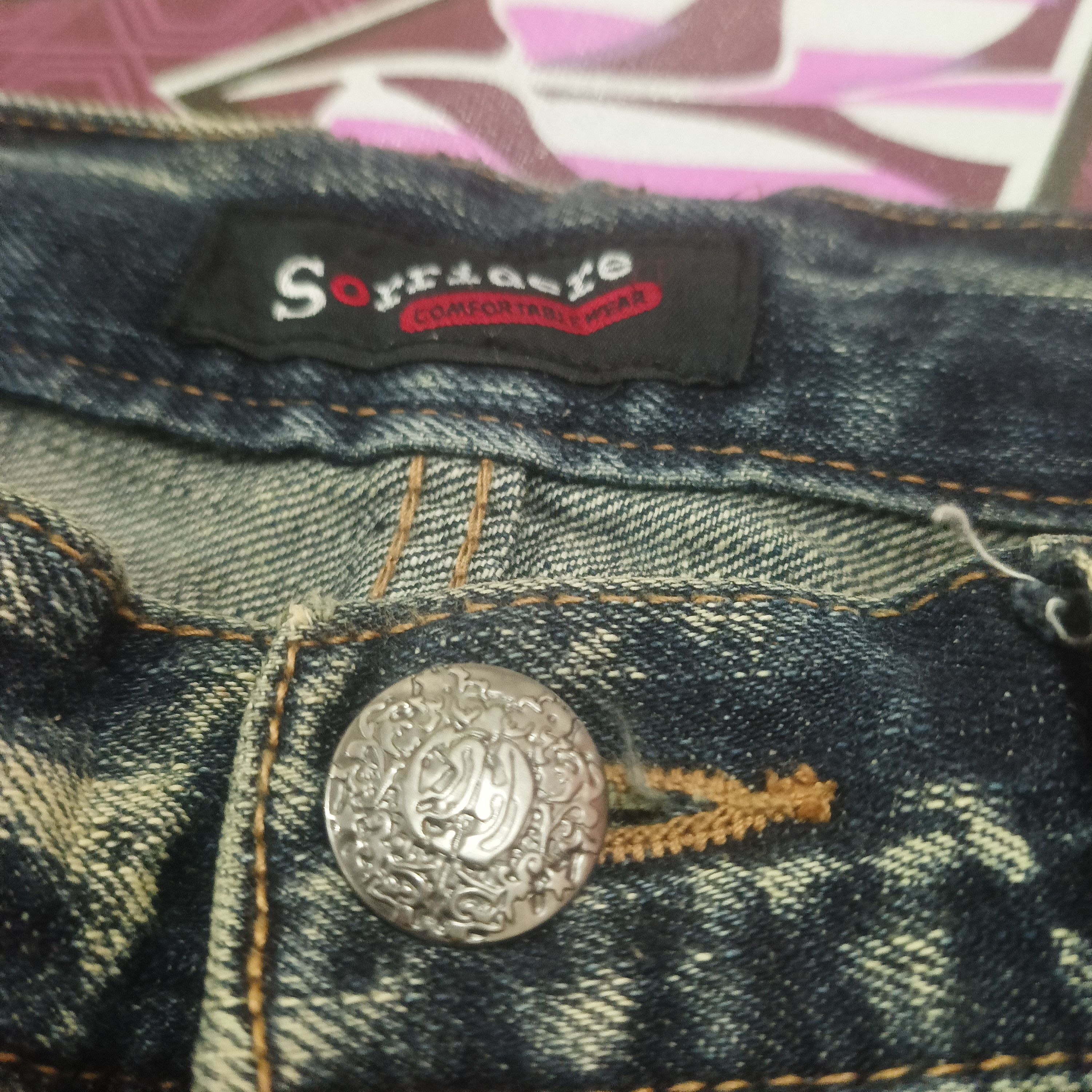 If Six Was Nine 💥Insane💥 Sick Sorridere Japan Flared Distressed Jeans Size US 30 / EU 46 - 11 Thumbnail
