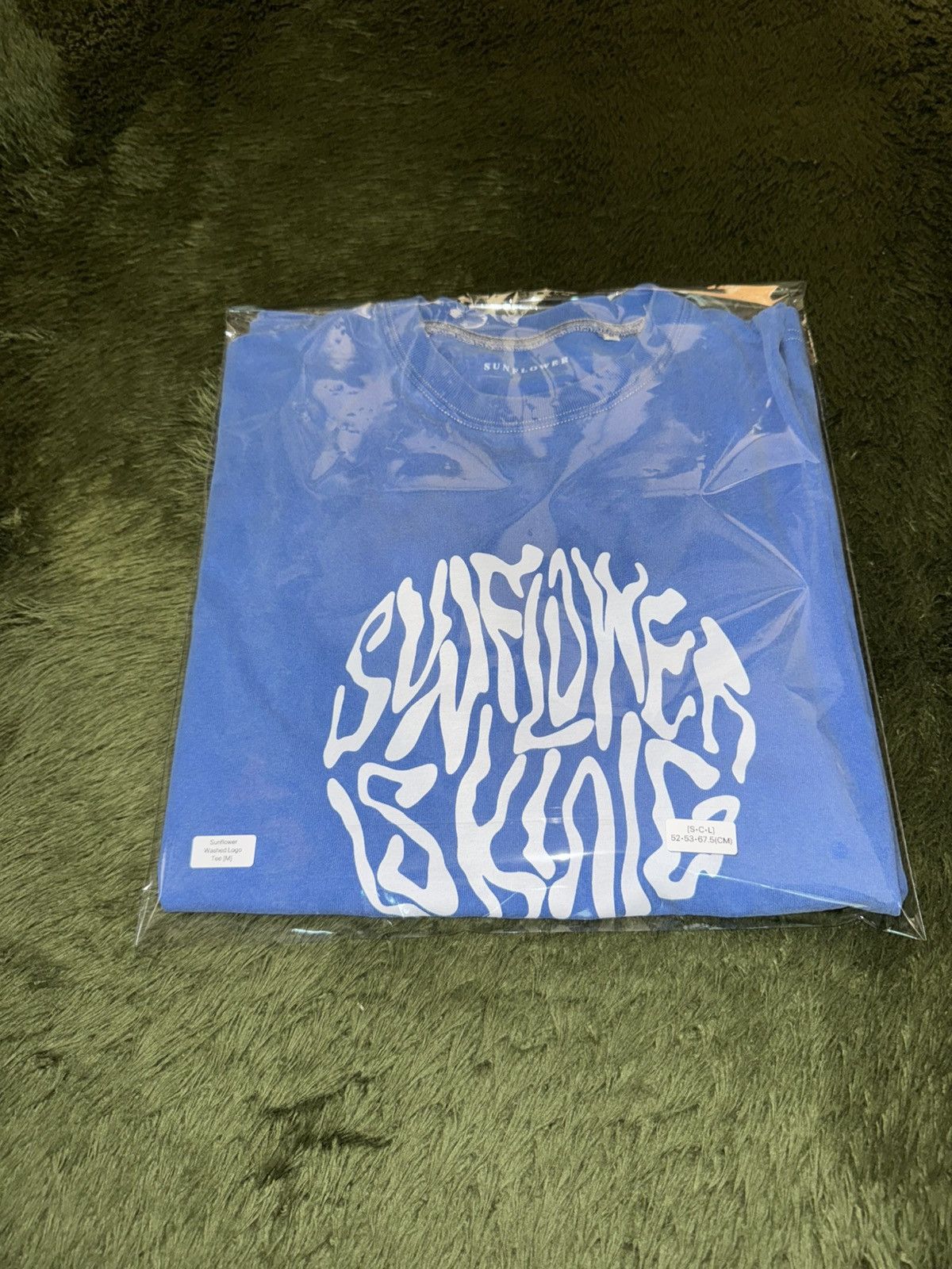 Sunflower [M] Sunflower Washed Logo T-Shirt Sky Blue Size US M / EU 48-50 / 2 - 9 Thumbnail