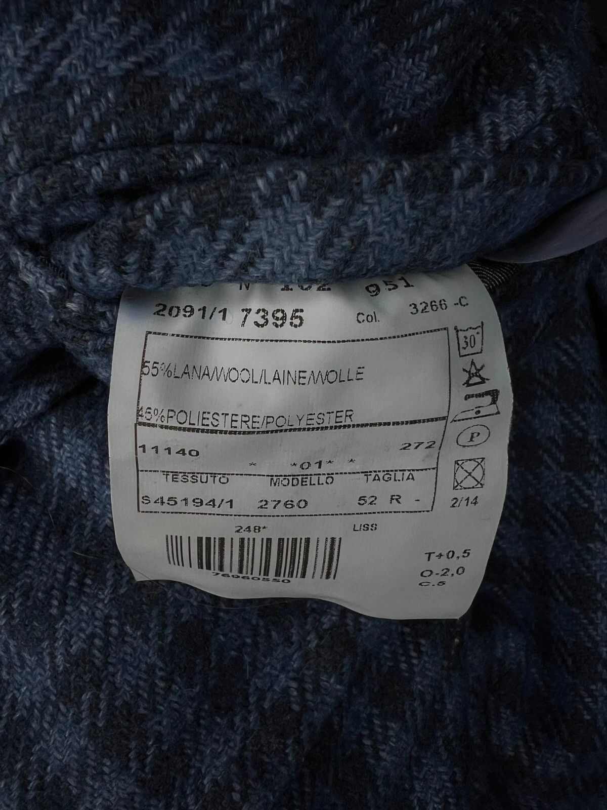 Boggi Milano Check Unlined Wool Blend Patch Pocket Blazer