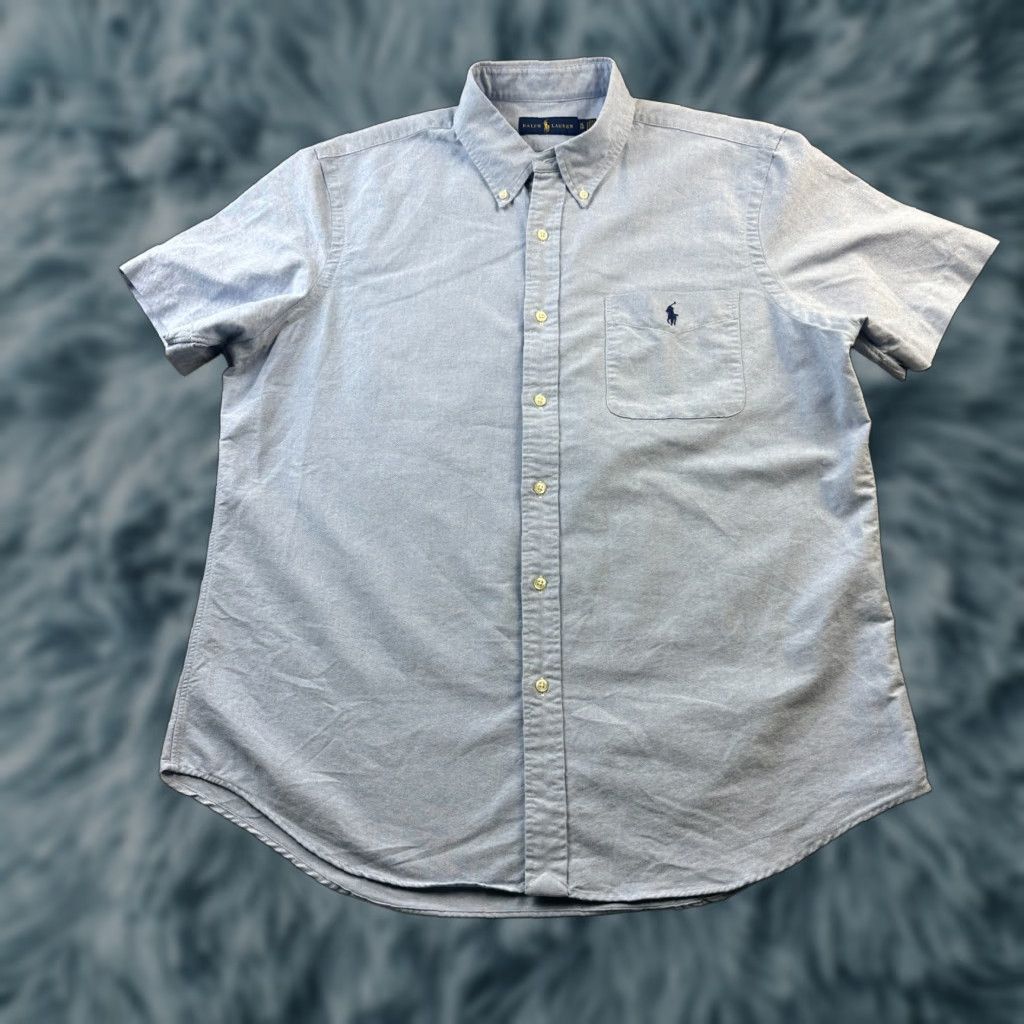 Ralph Lauren Ralph Lauren Shirt Mens Extra Large Blue Button Up Chambray Pony Pocket Size US XL / EU 56 / 4 - 1 Thumbnail