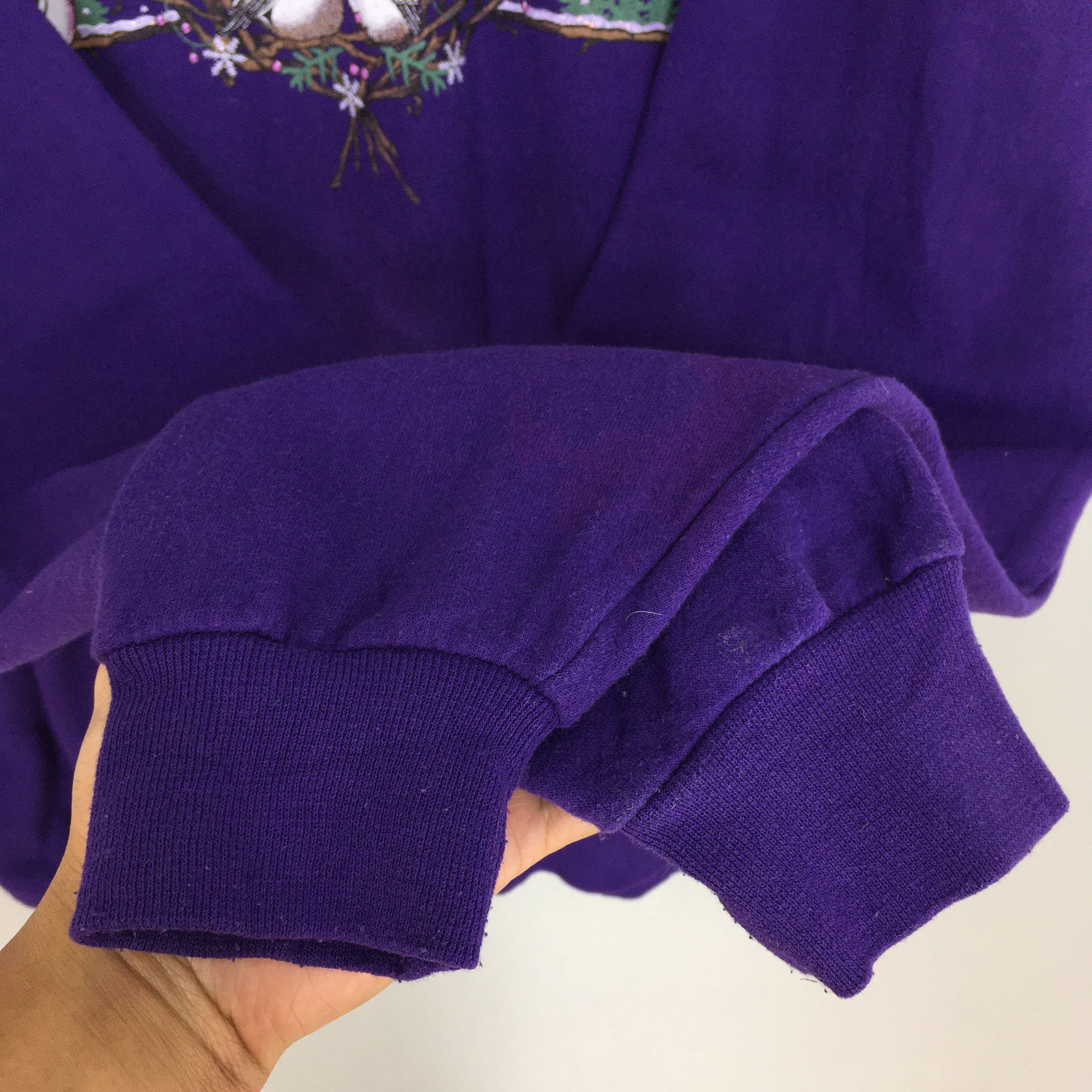 Habitat Vintage 90s Utah Habitat Bird Purple Sweatshirts XLarge Size US XL / EU 56 / 4 - 4 Thumbnail