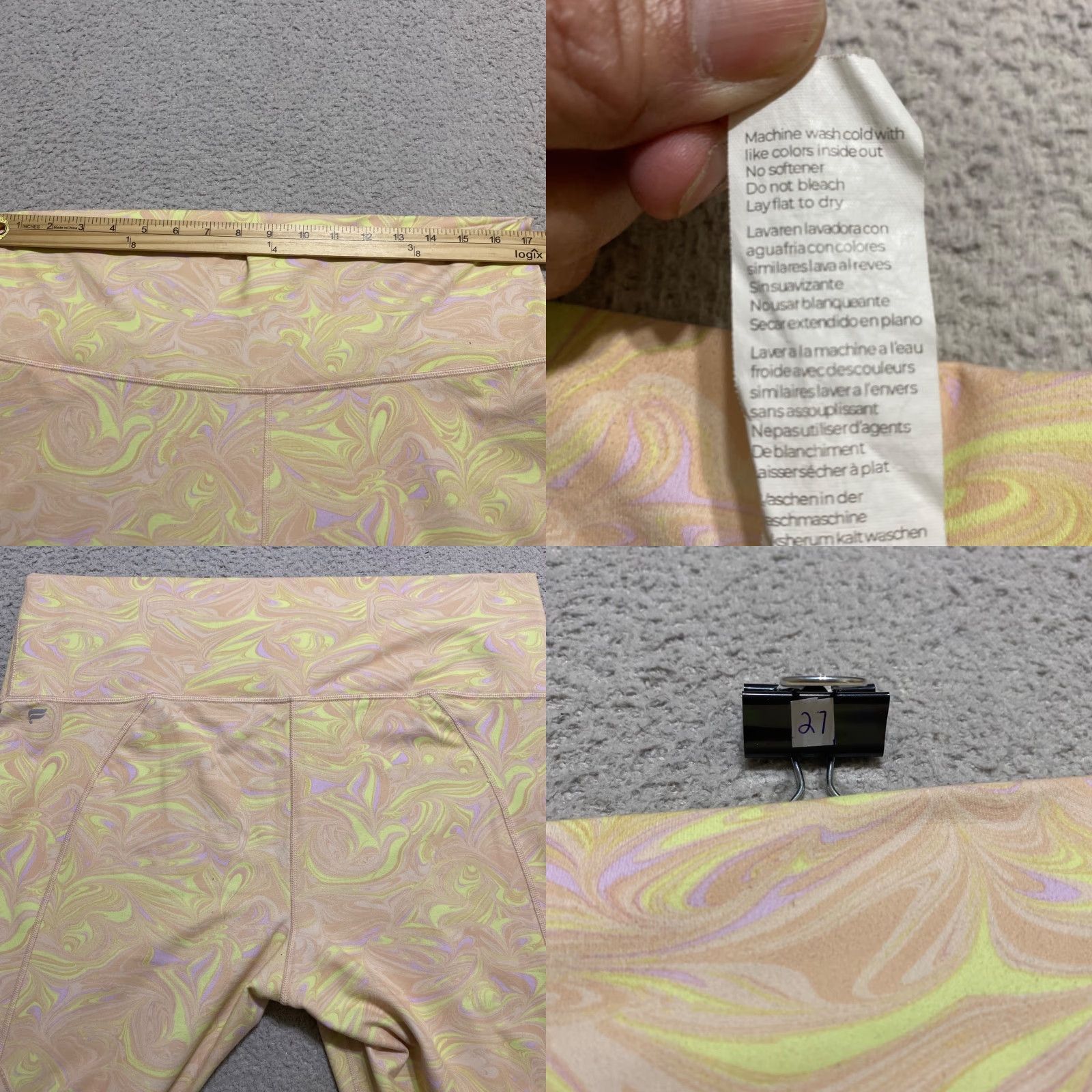 Fabletics Fabletics Leggings Capri 1X Plus Multicolor Geometric Yoga Workout Shoes? Size 40" / US 18 - 8 Thumbnail
