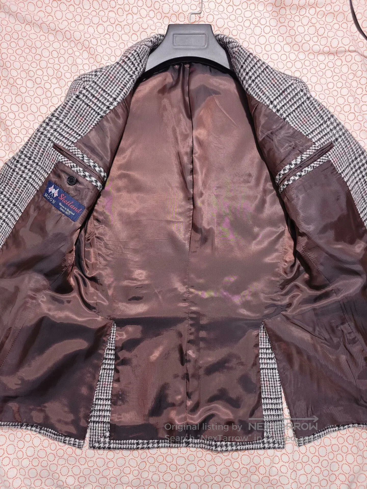 Japanese Brand British Moon Tweed Wool Blazer. Size US S / EU 44-46 / 1 - 6 Thumbnail