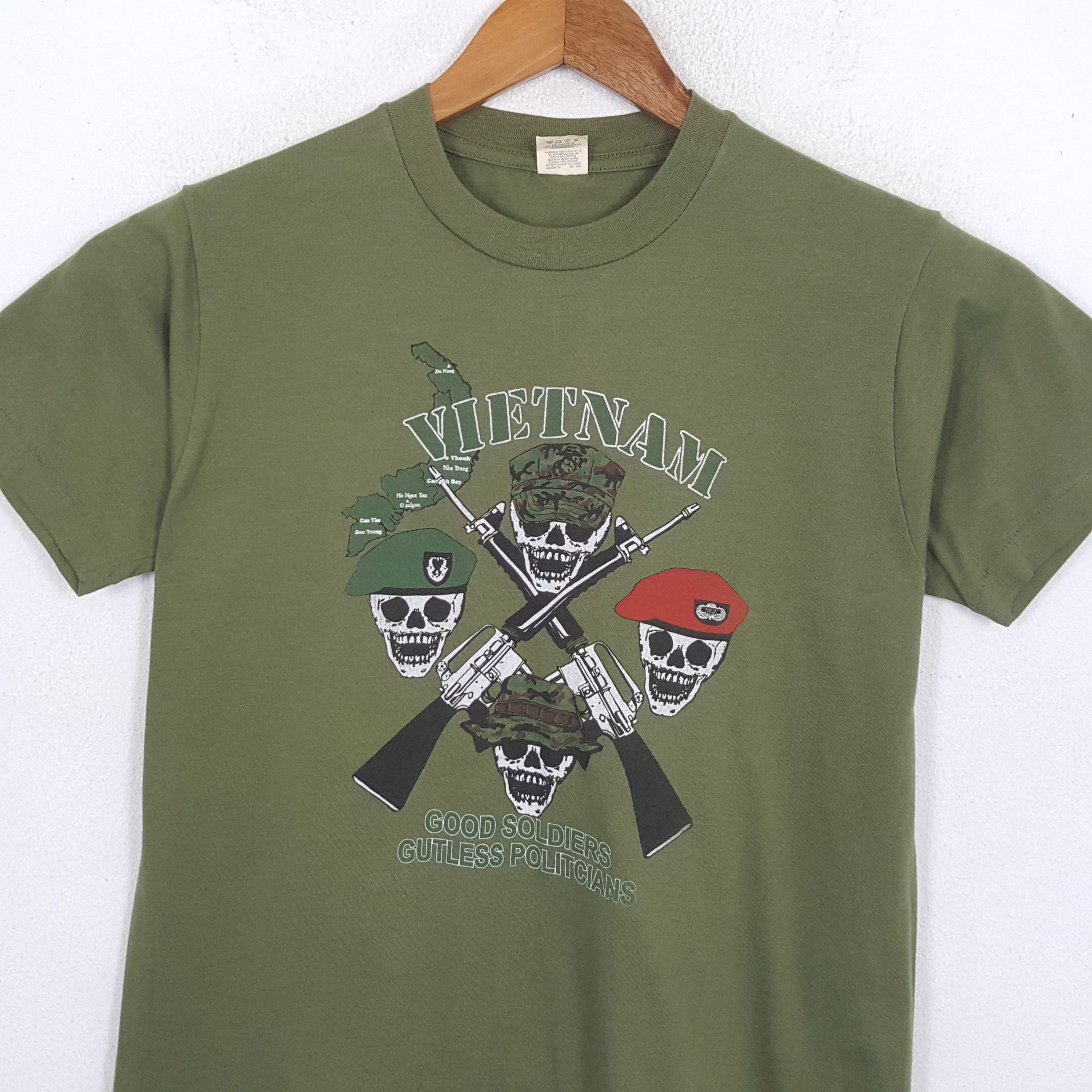 Vintage VIETNAM SOLDIERS POLITICIANS Promo T-Shirts