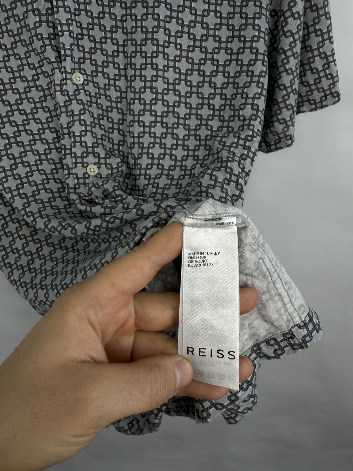 Reiss Reiss Luxury Classic Button Up Shirt Rare Retro Hype Y2K Size US M / EU 48-50 / 2 - 7 Thumbnail