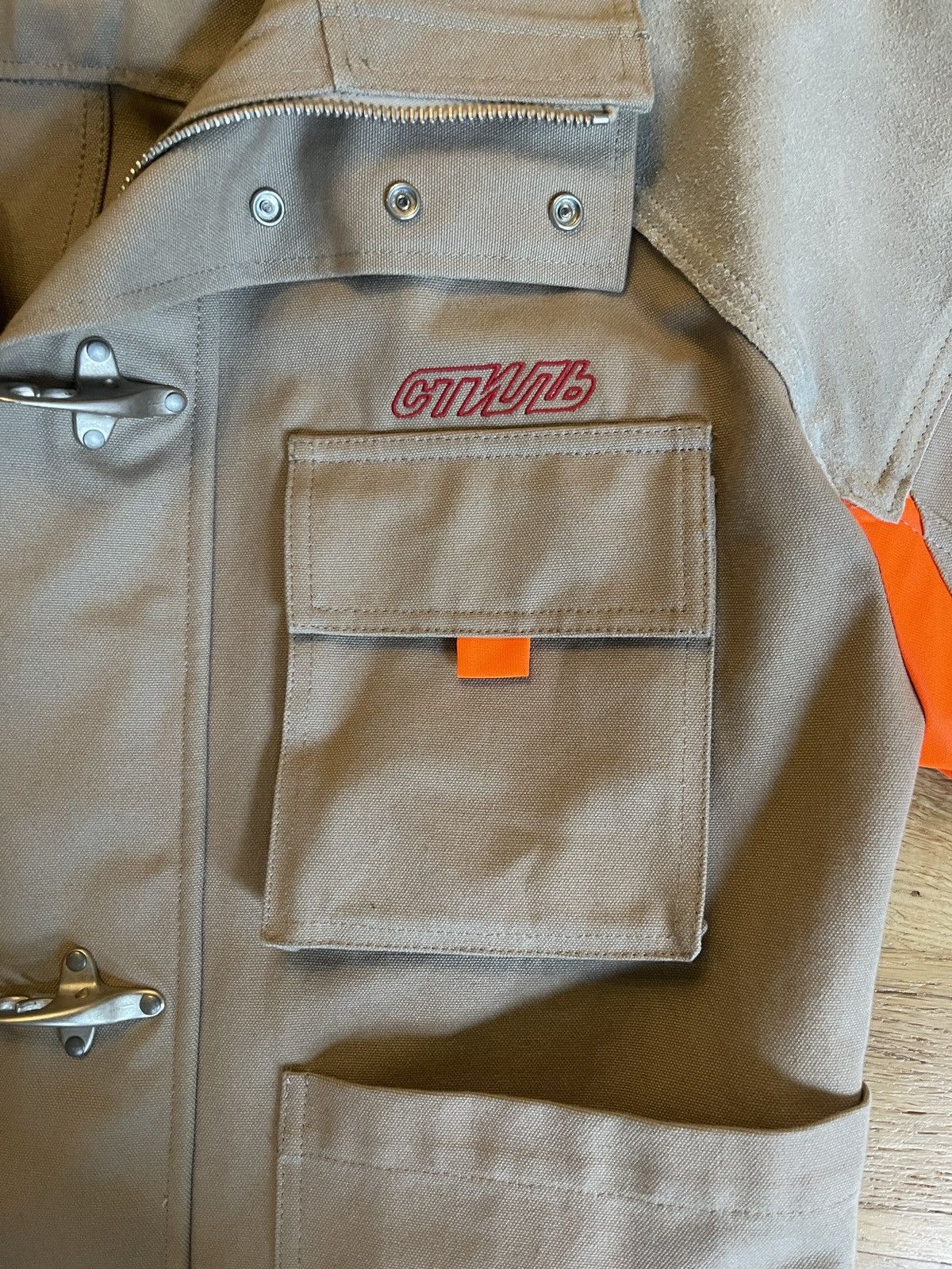 Heron Preston Heron Preston Canvas Fireman Jacket Size US M / EU 48-50 / 2 - 5 Thumbnail