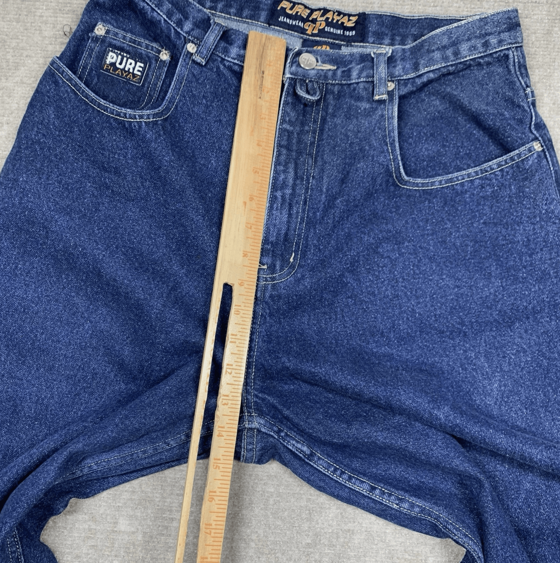 Other Pure Playaz Carpenter Jeans Mens 31X33 Blue Denim Vintage Size US 31 - 14 Thumbnail