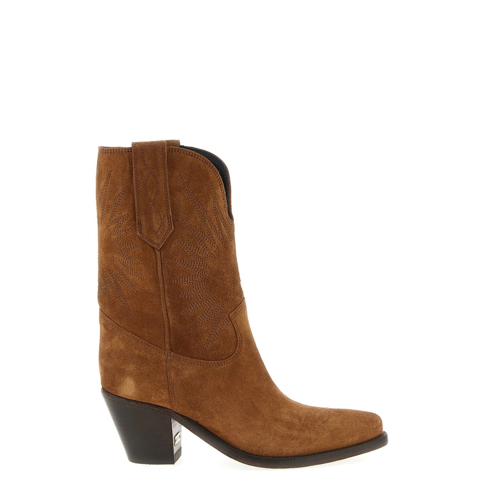 GOLDEN GOOSE Wish Star Brown Suede 40mm Boots New (Euro Size