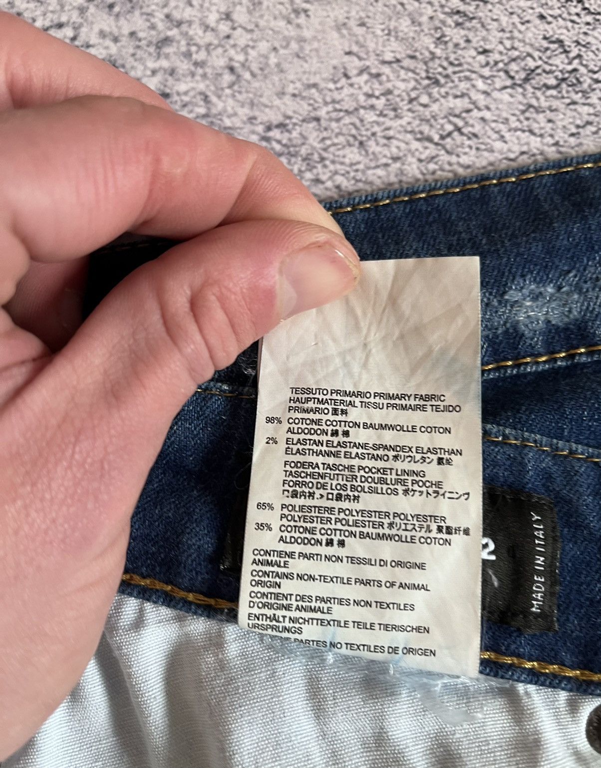 Dsquared2 Dsquared2 Men’s Jeans Denim Slim Jean Made In Italy Size 46 Size US 30 / EU 46 - 11 Thumbnail