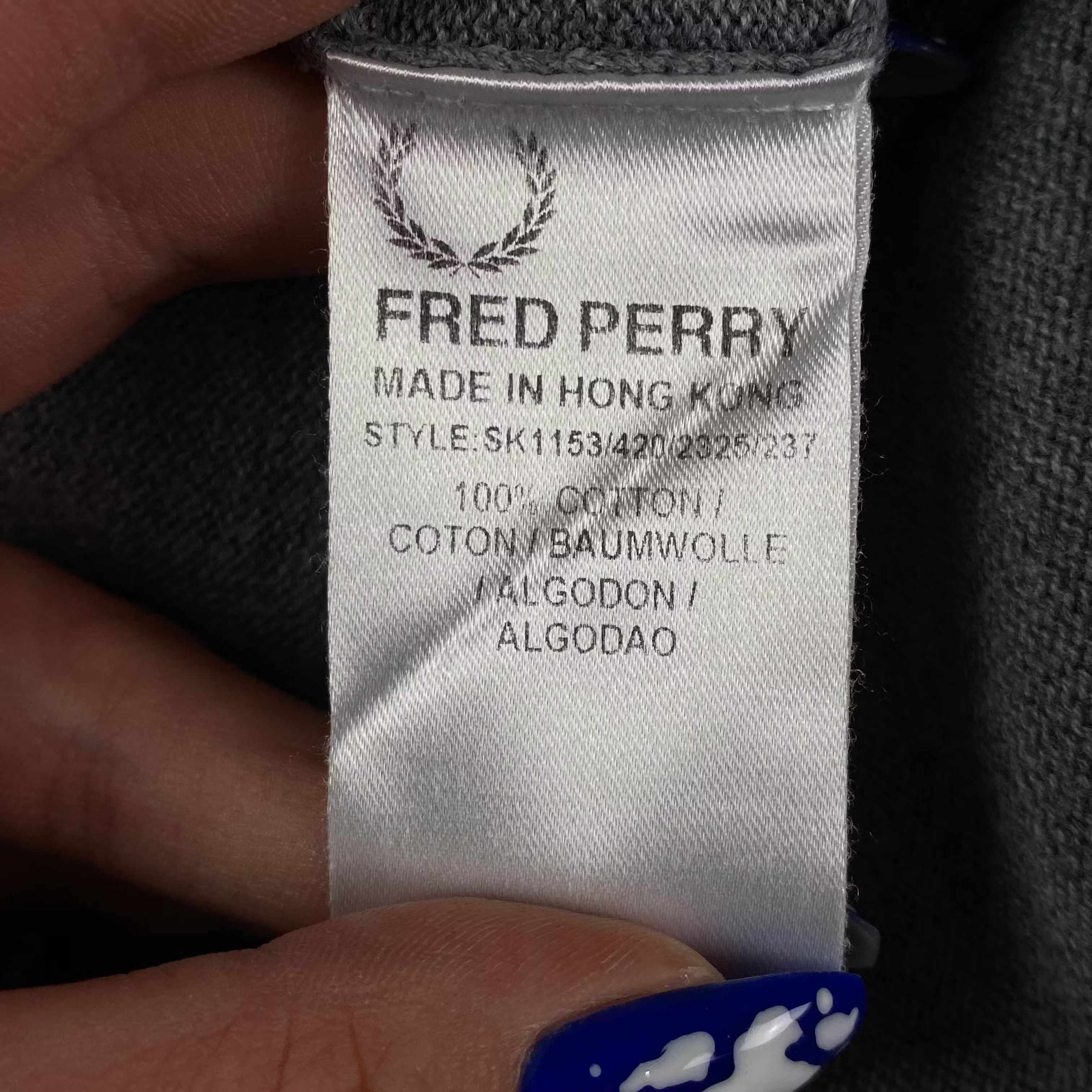 Fred Perry Mens Cardigan Fred Perry Size S Size US S / EU 44-46 / 1 - 5 Thumbnail
