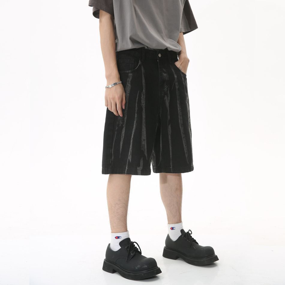 Japanese Brand Retro loose dyed denim shorts Size US 32 / EU 48 - 2 Thumbnail