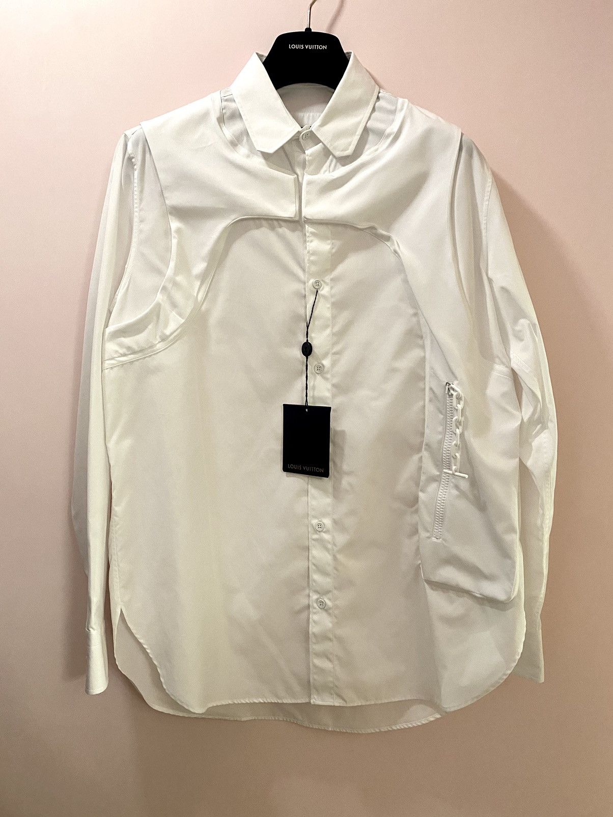 Louis Vuitton Louis Vuitton white 3D mid layer DNA shirt S Size US S / EU 44-46 / 1 - 3 Thumbnail