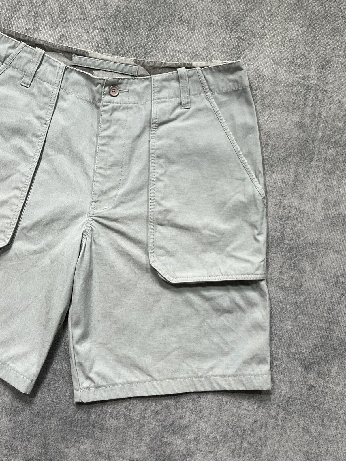 Armani Exchange × Vintage Armani Exchange Vintage ripstop shorts light grey Size US 32 / EU 48 - 4 Thumbnail