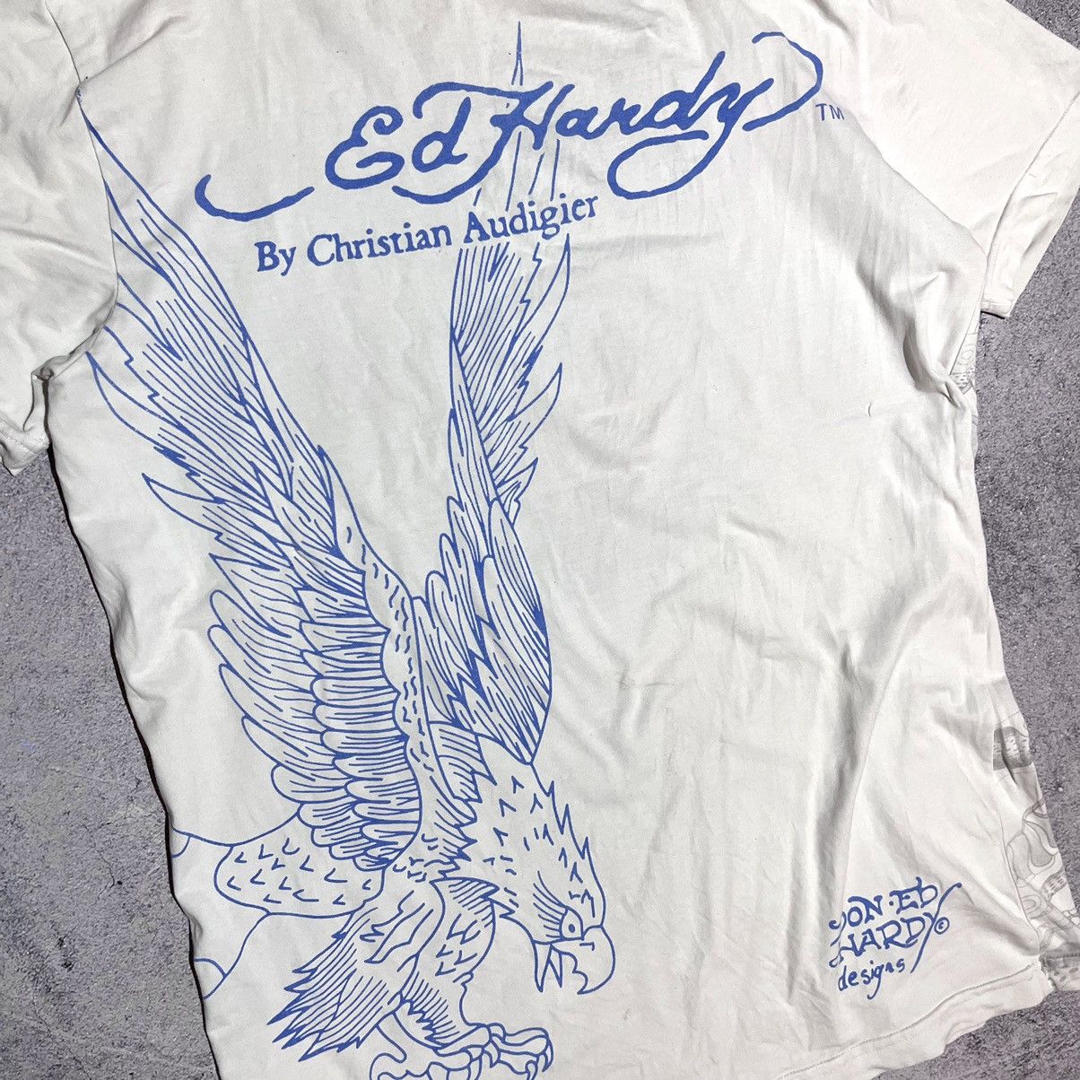 Christian Audigier Vintage Ed Hardy Tiger & Snakes Big Logo Tee Size S - M Size US M / EU 48-50 / 2 - 4 Thumbnail