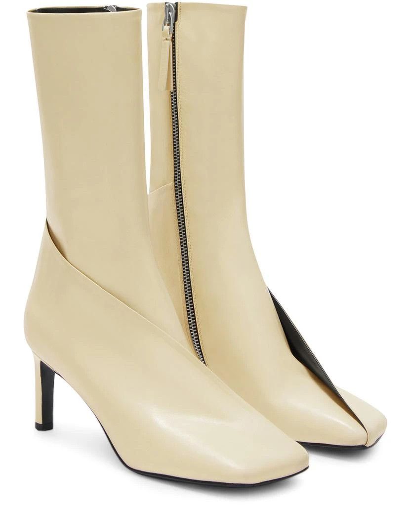 Jil Sander o1y1025 Ankle Boots in Beige Size US 7 / IT 37 - 2 Thumbnail