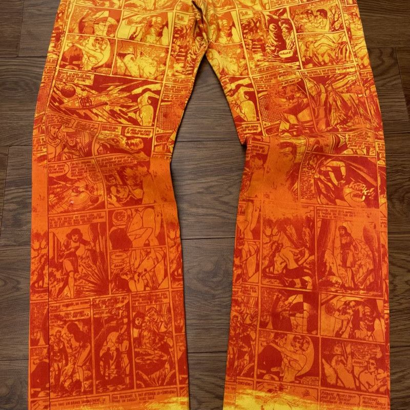 Jean Paul Gaultier 1995 Jean Paul Gaultier Comic Print Pants Size US 32 / EU 48 - 6 Thumbnail