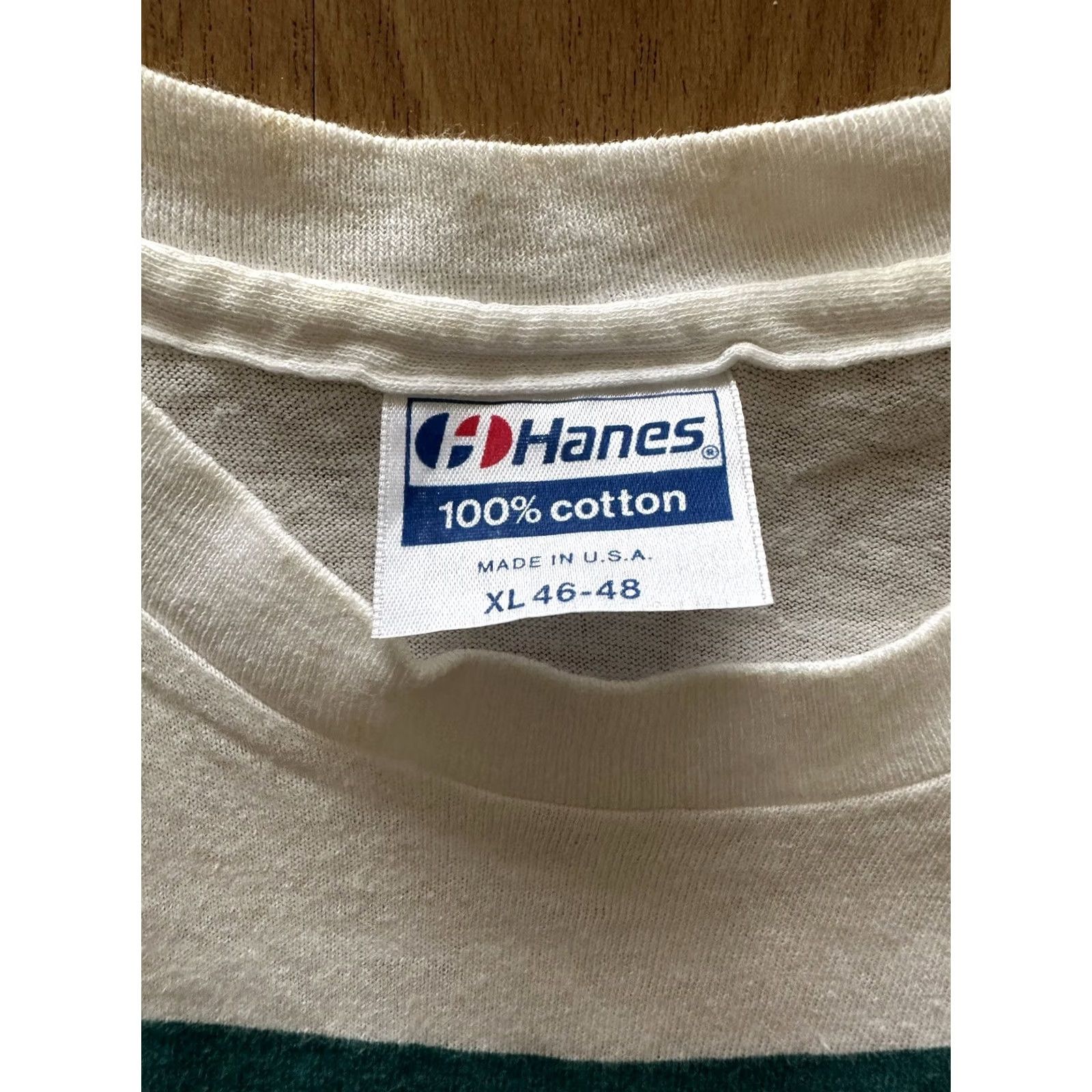 Hanes VINTAGE Hanes Jimmy Buffett Hot Water Tour Tee XL White Single Stitch RARE Shirt Mens 80s Size US XL / EU 56 / 4 - 5 Thumbnail