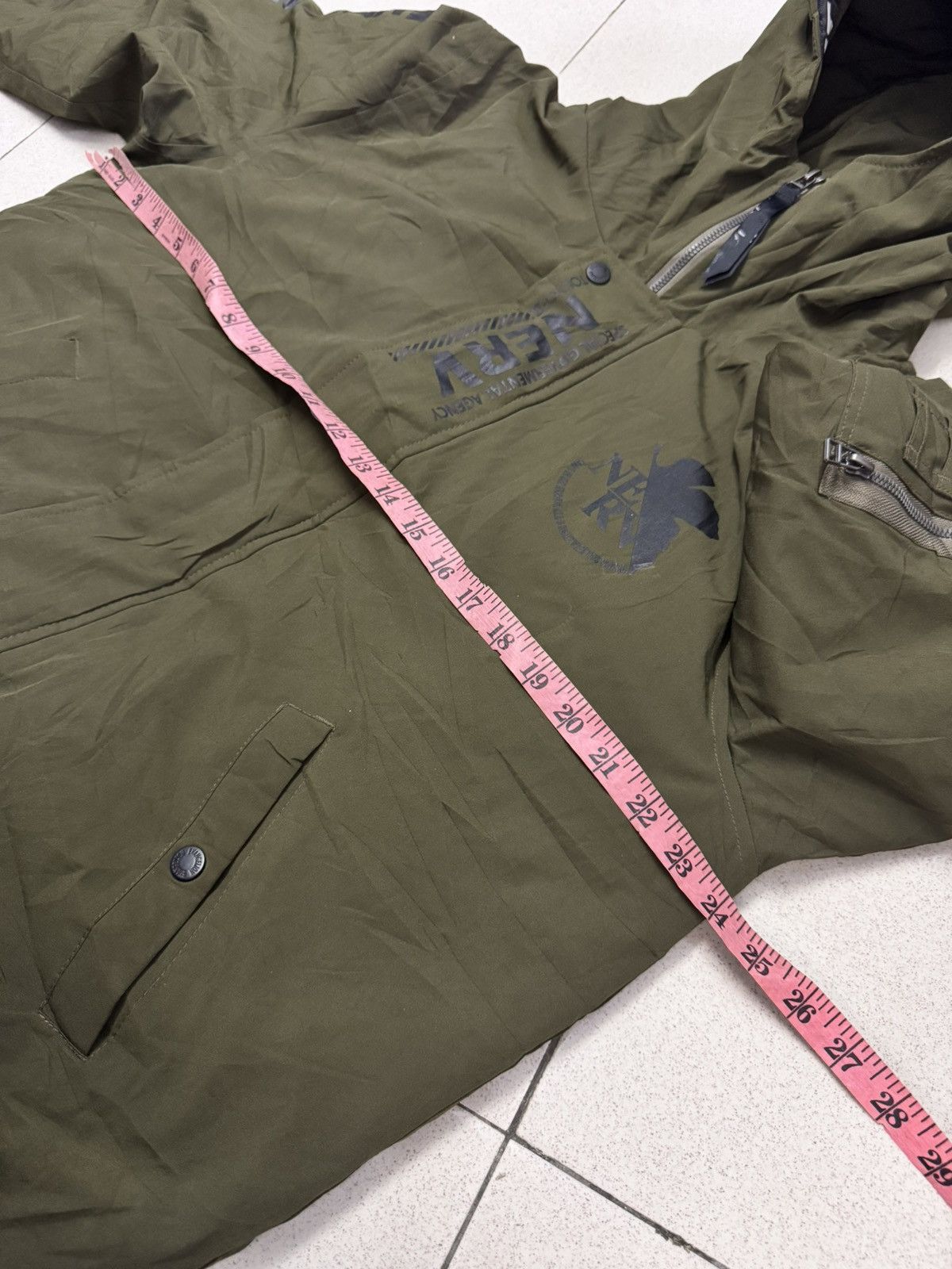 Anime VINTAGE EVANGELION NERV BOMBER JACKET HOODIE Size US XL / EU 56 / 4 - 8 Thumbnail