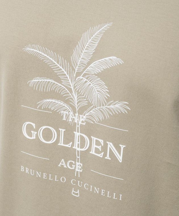 Brunello Cucinelli o1y0526 Crewneck T-Shirt in Cream Size US M / EU 48-50 / 2 - 4 Thumbnail