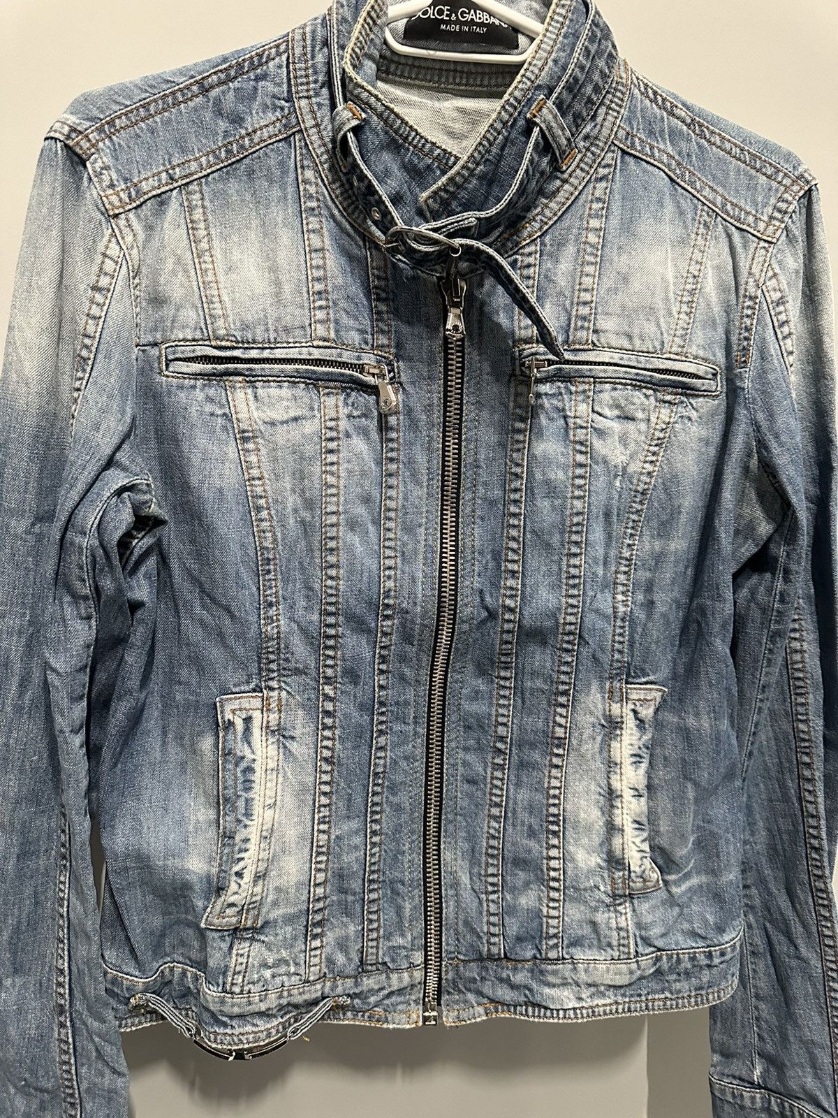 Dolce & Gabbana Vintage Archival Dolce & Gabbana 00s Y2K Denim Jacket Size M / US 6-8 / IT 42-44 - 9 Thumbnail
