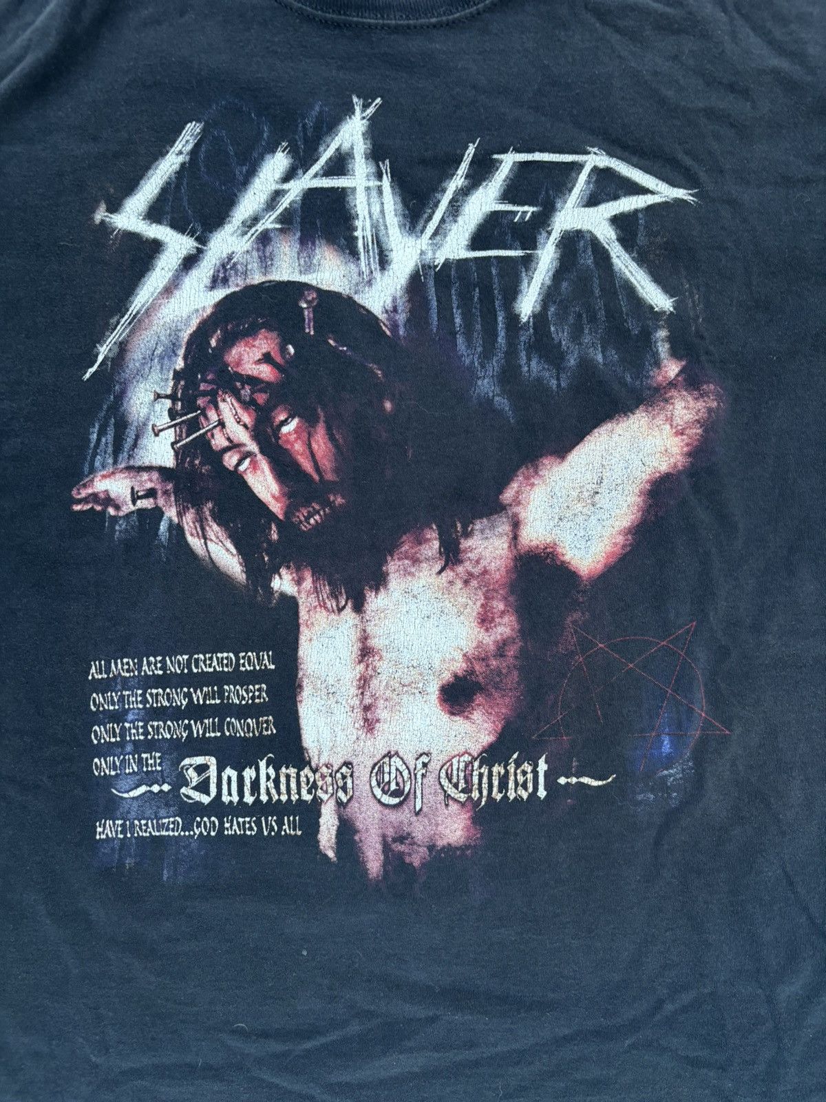 Band Tees Vintage Y2K 2000s Slayer T Shirt Size US XL / EU 56 / 4 - 3 Thumbnail