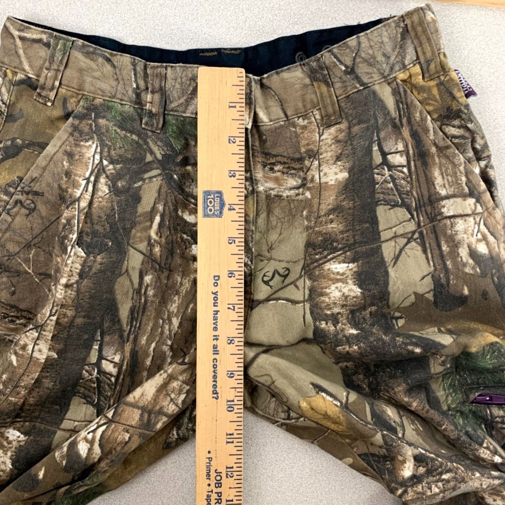 Walls Walls Legend Cargo Pants Womens XS Brown Realtree Camo Adjustable Waist Pant Girls Size 26" / US 2 / IT 38 - 7 Thumbnail