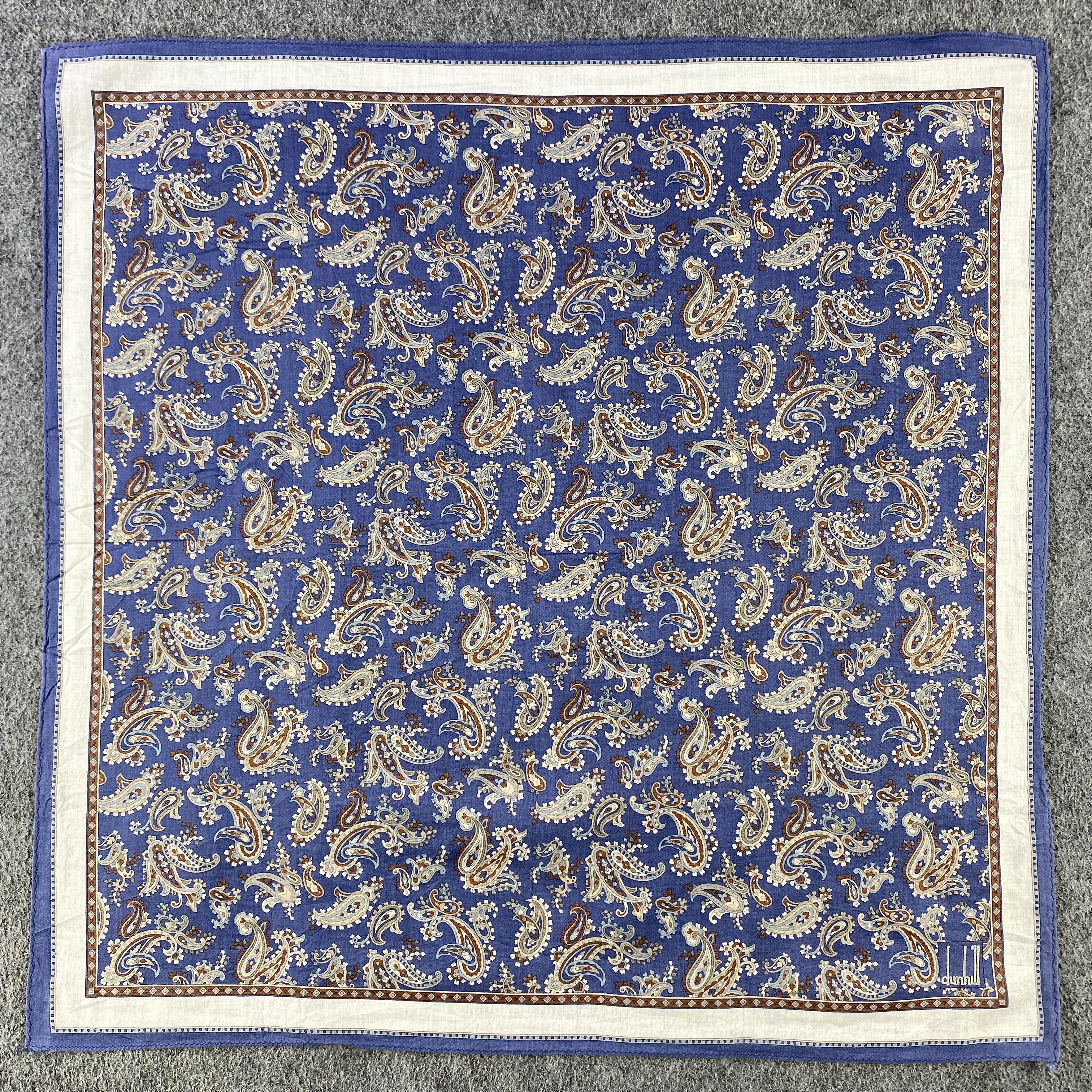 Alfred Dunhill Dunhill Paisley Handkerchief/Neckerchief/Bandana HC578 Size ONE SIZE - 1 Thumbnail