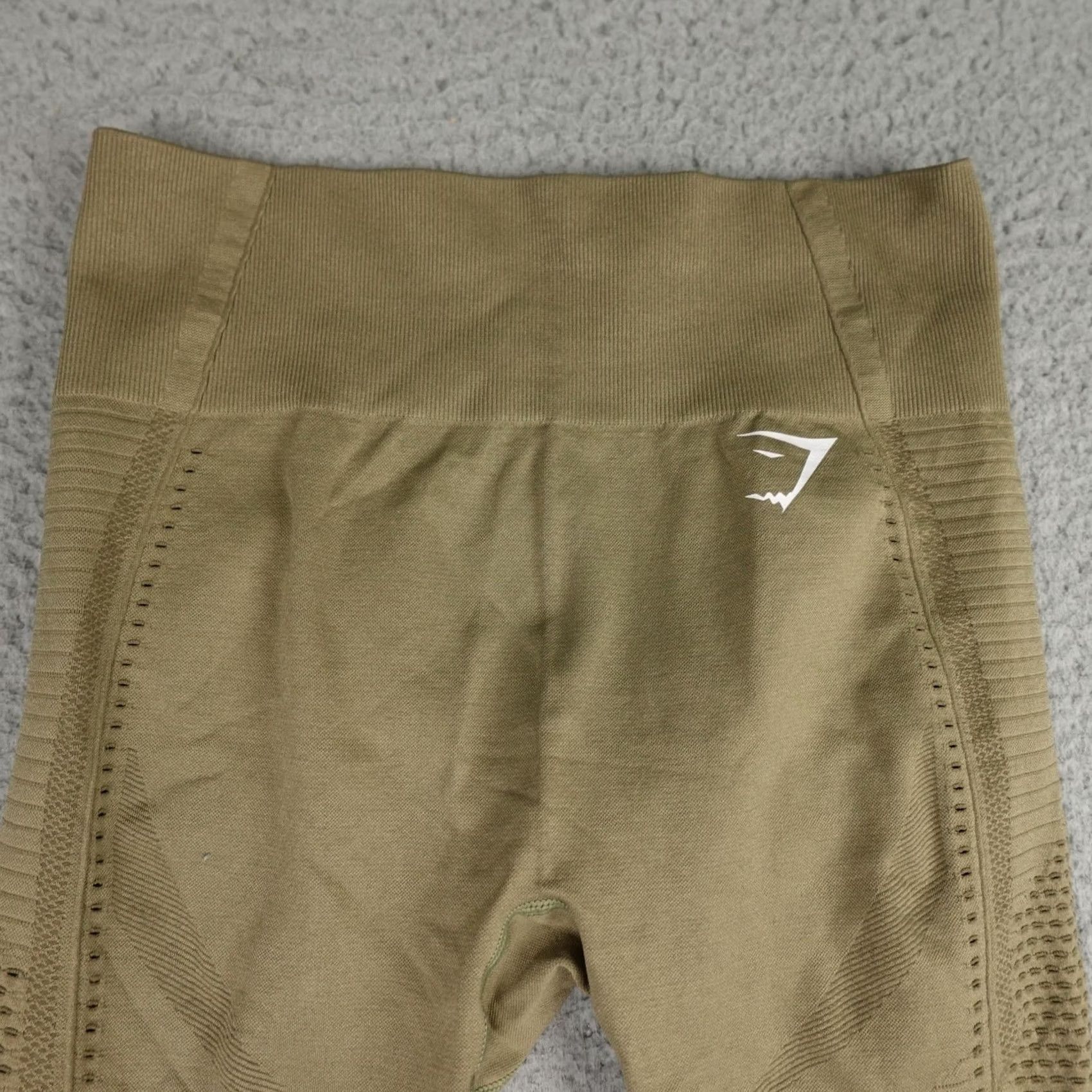 Gymshark Gymshark Leggings Womens Small Olive Energy Seamless High Waisted Workout Yoga Size 28" / US 6 / IT 42 - 5 Thumbnail