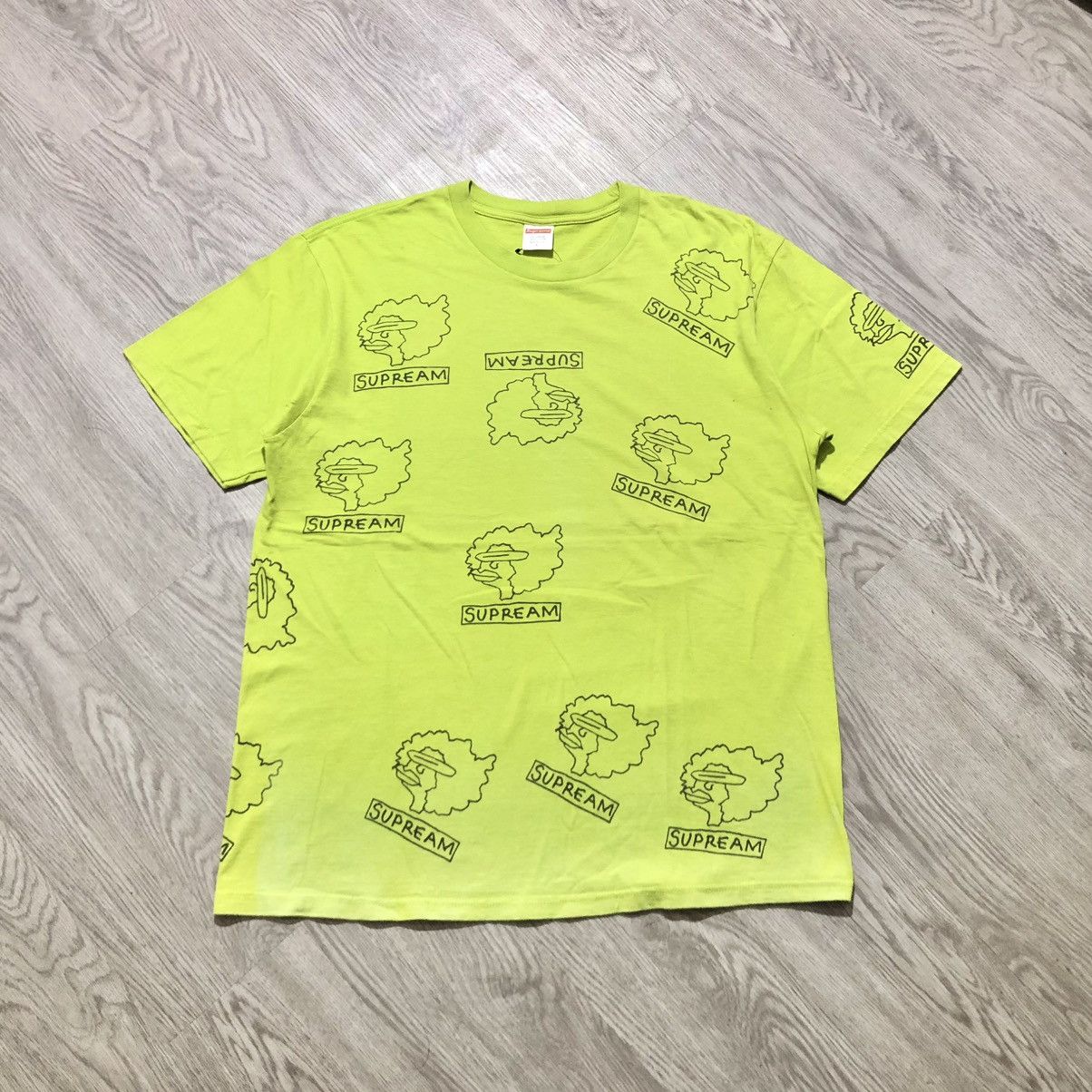Supreme Supreme x Mark Gonzales Ramm Head T-shirt Green Streetwear Size US L / EU 52-54 / 3 - 1 Thumbnail