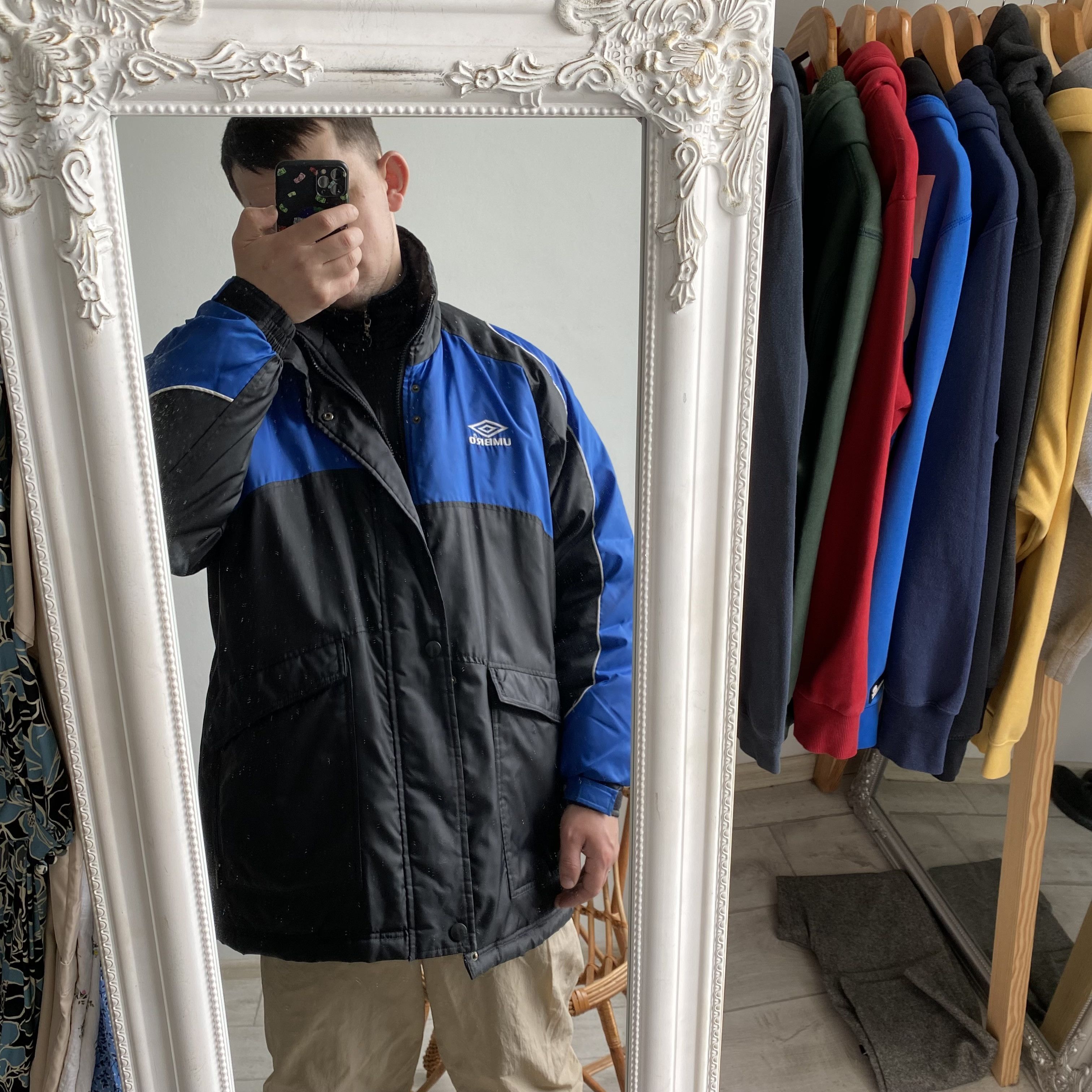Umbro Vintage 90s Umbro Puffer Jacket Chelsea Football team Size US M / EU 48-50 / 2 - 13 Thumbnail