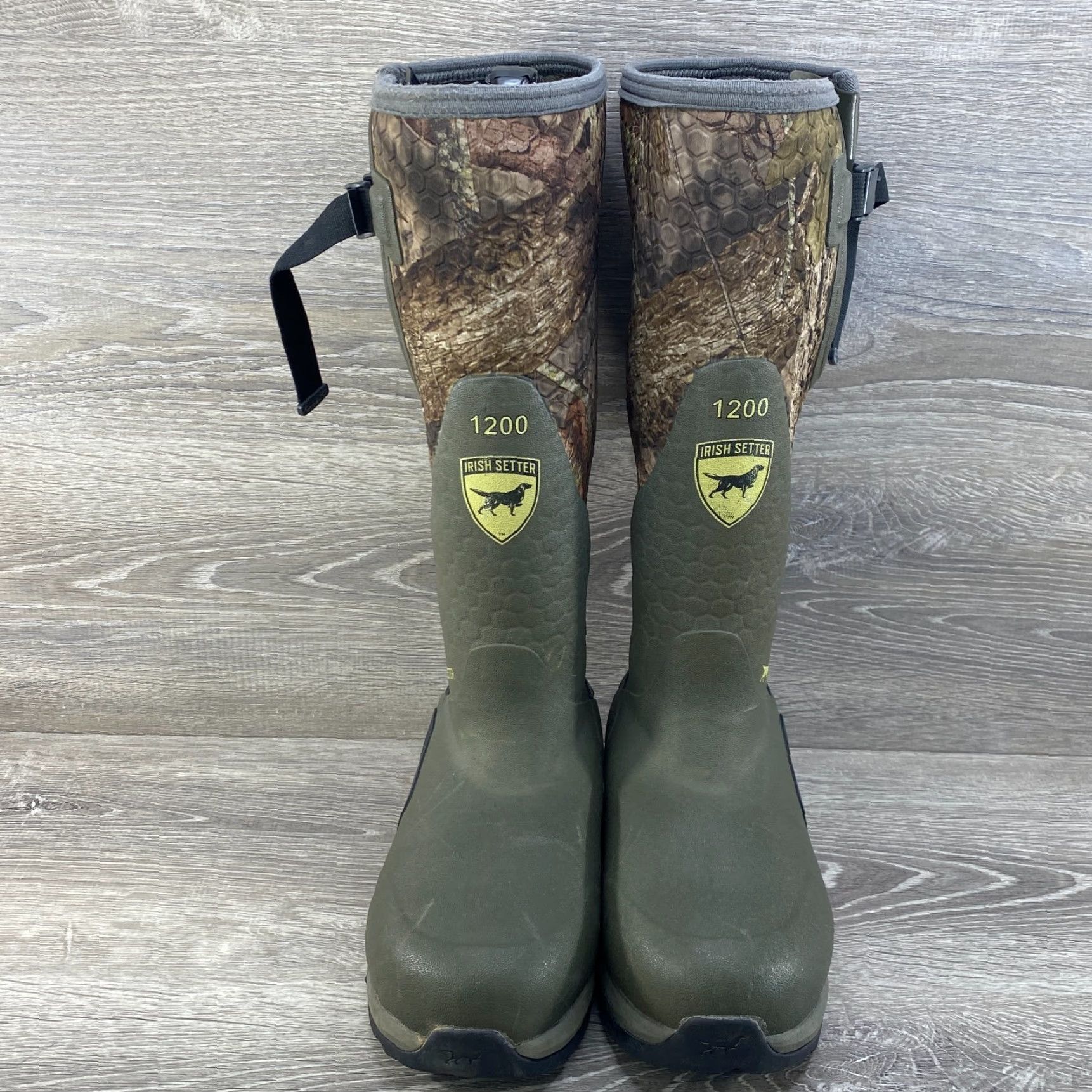 Vintage Irish Setter MudTrek Waterproof Insulated Rubber Boots Camo Hunting Unisex Adults Mens 4 Womens 6 Green Camo Boots Size US 5.5 / IT 35.5 - 3 Thumbnail