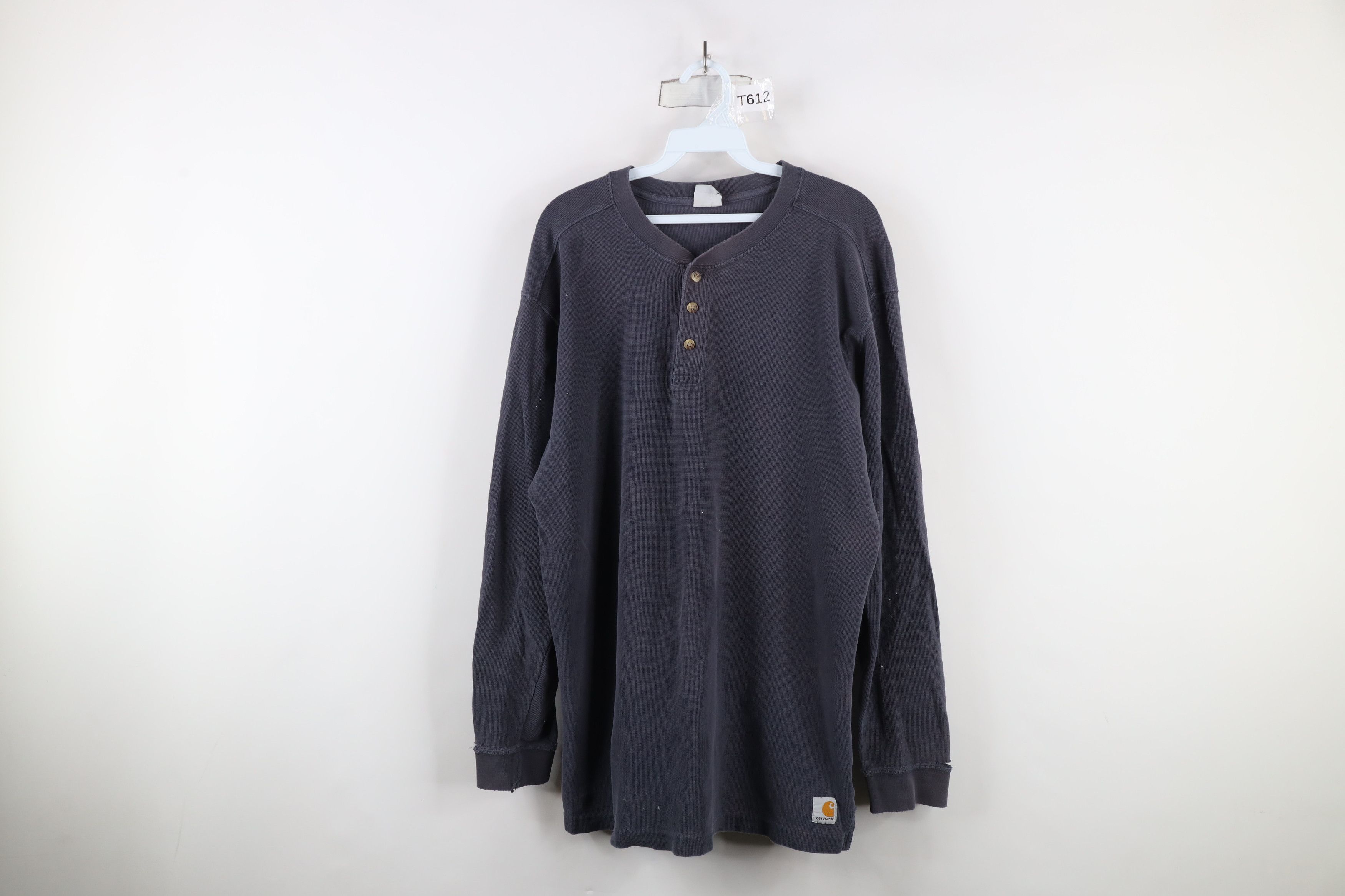 Carhartt Vintage Carhartt Spell Thermal Waffle Knit Henley T-Shirt Size US L / EU 52-54 / 3 - 1 Thumbnail