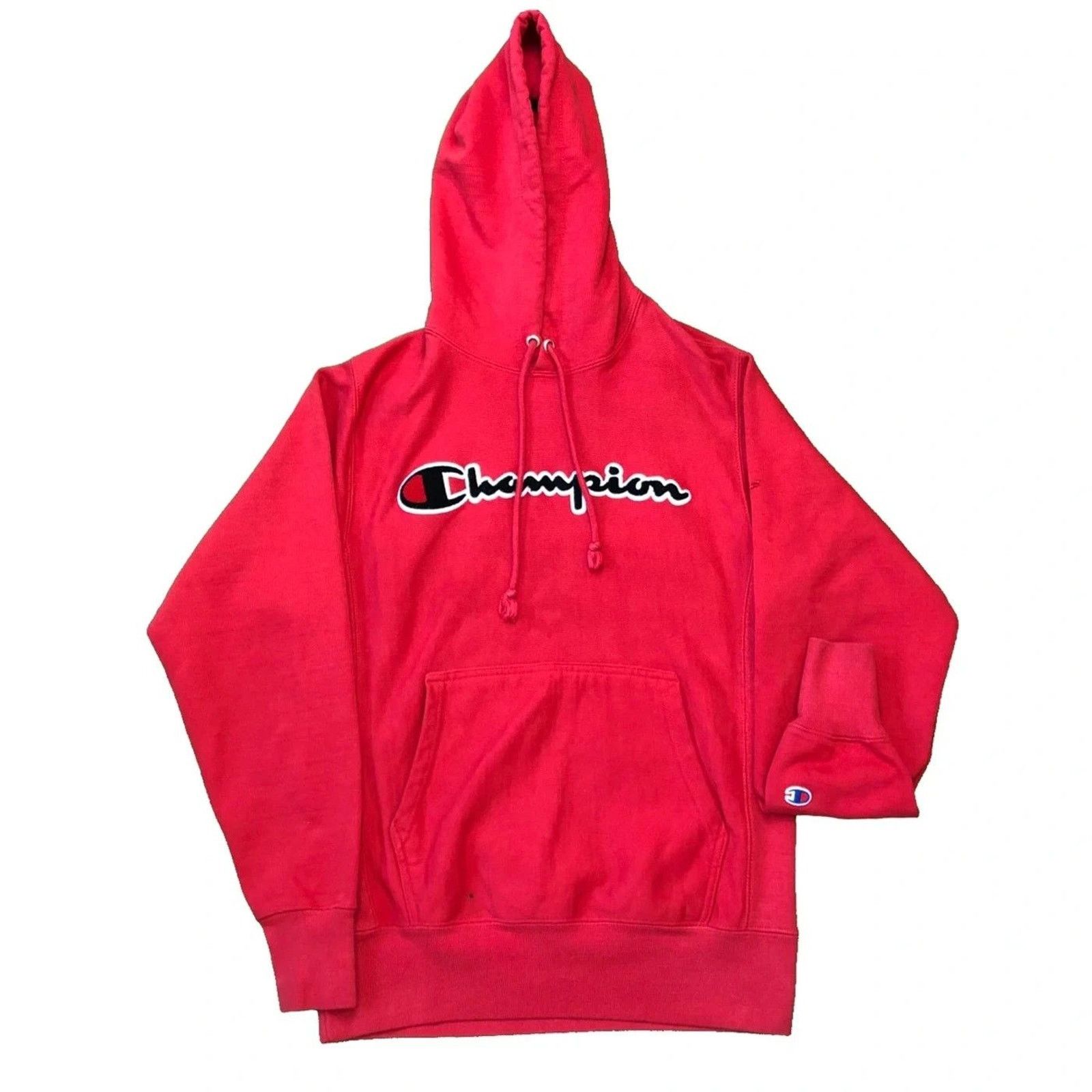 Champion × Vintage Champion Reverse Weave Hoodie Script Sweatshirt Pullover Size US S / EU 44-46 / 1 - 1 Thumbnail