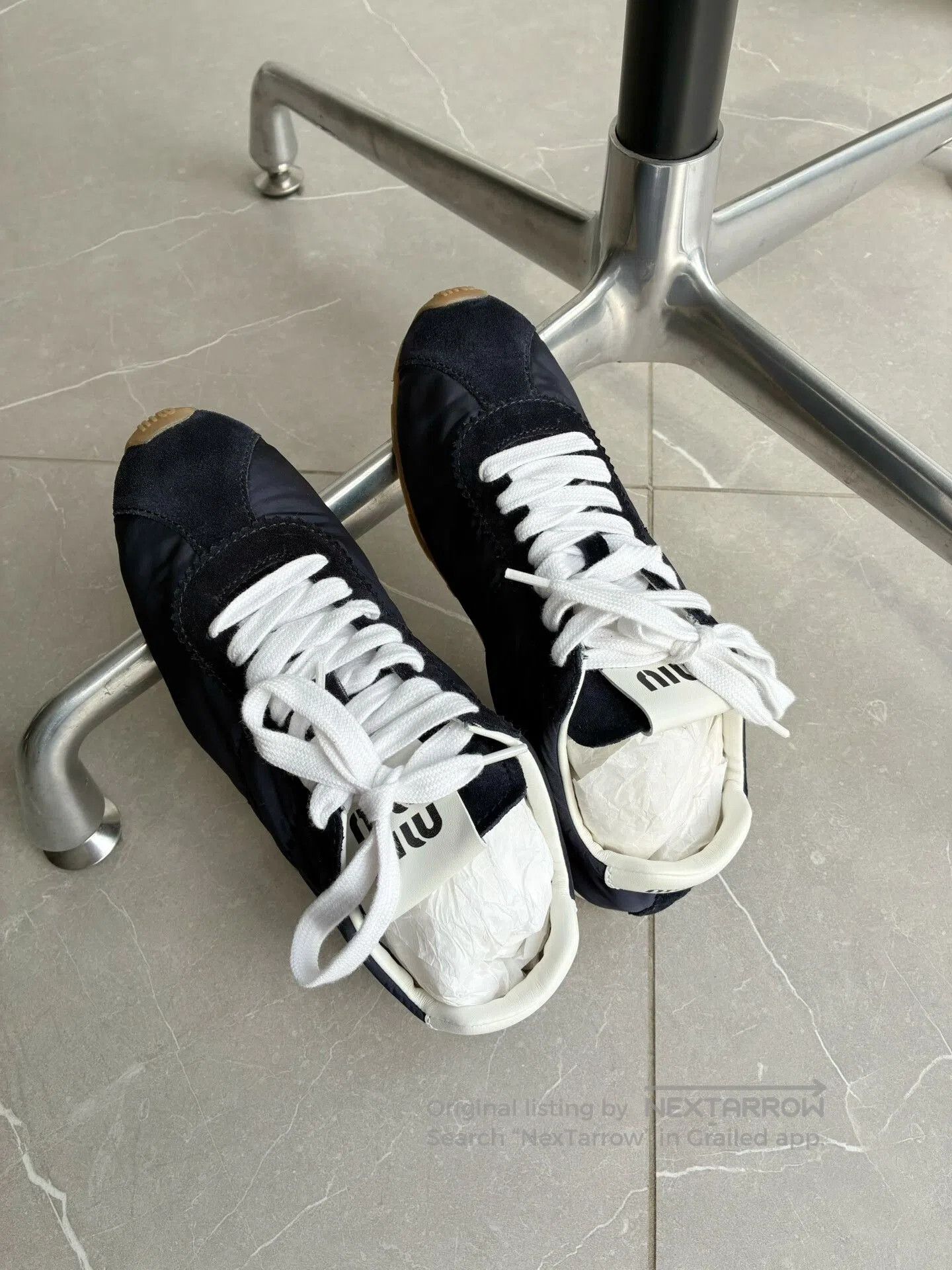 Miu Miu Miu Miu Blue Training Shoes. Size US 5.5 / IT 35.5 - 3 Thumbnail