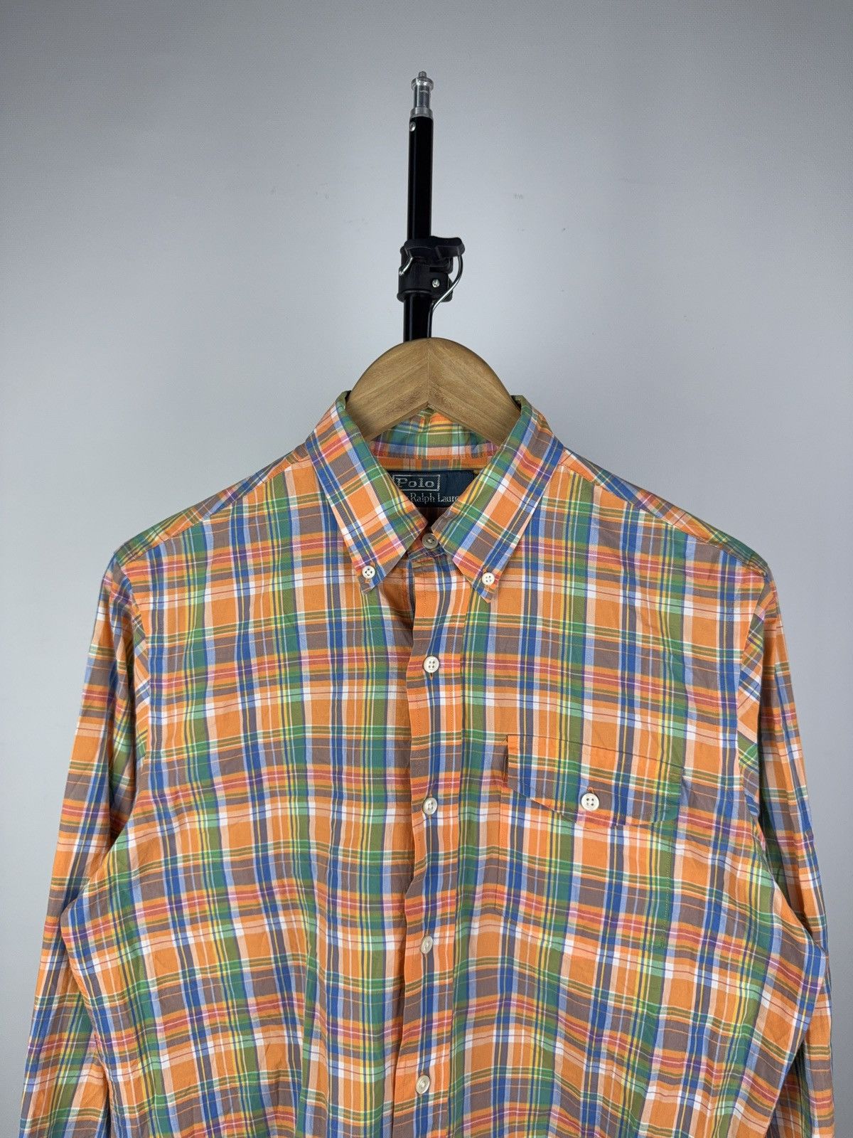 Designer × Polo Ralph Lauren Vintage 90s Polo Ralph Lauren Shirt Mens Plaid Button Down Size US S / EU 44-46 / 1 - 2 Thumbnail