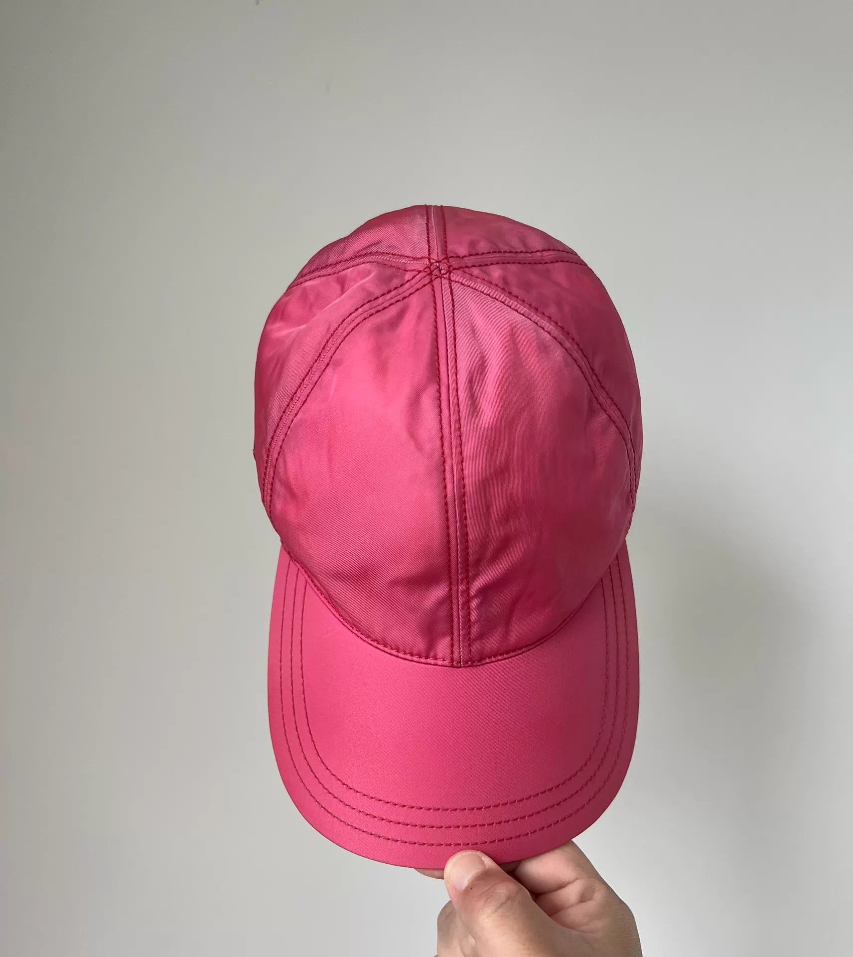 Prada Prada Triangle Logo Unisex Cap M Size ONE SIZE - 2 Thumbnail