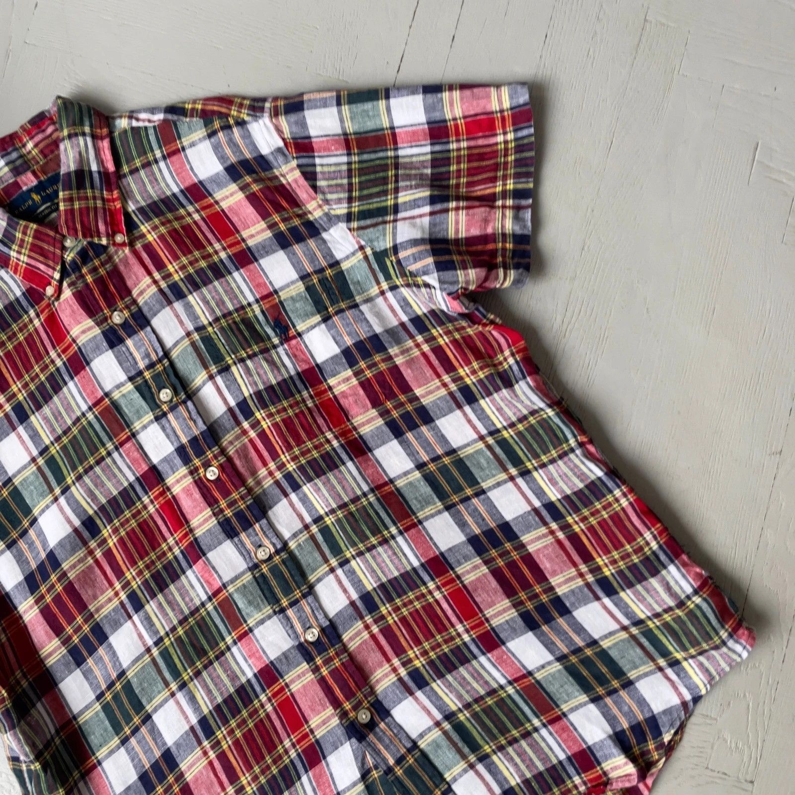 Polo Ralph Lauren Polo by Ralph Lauren Preppy Button Up Linen Shirt Size US L / EU 52-54 / 3 - 3 Thumbnail