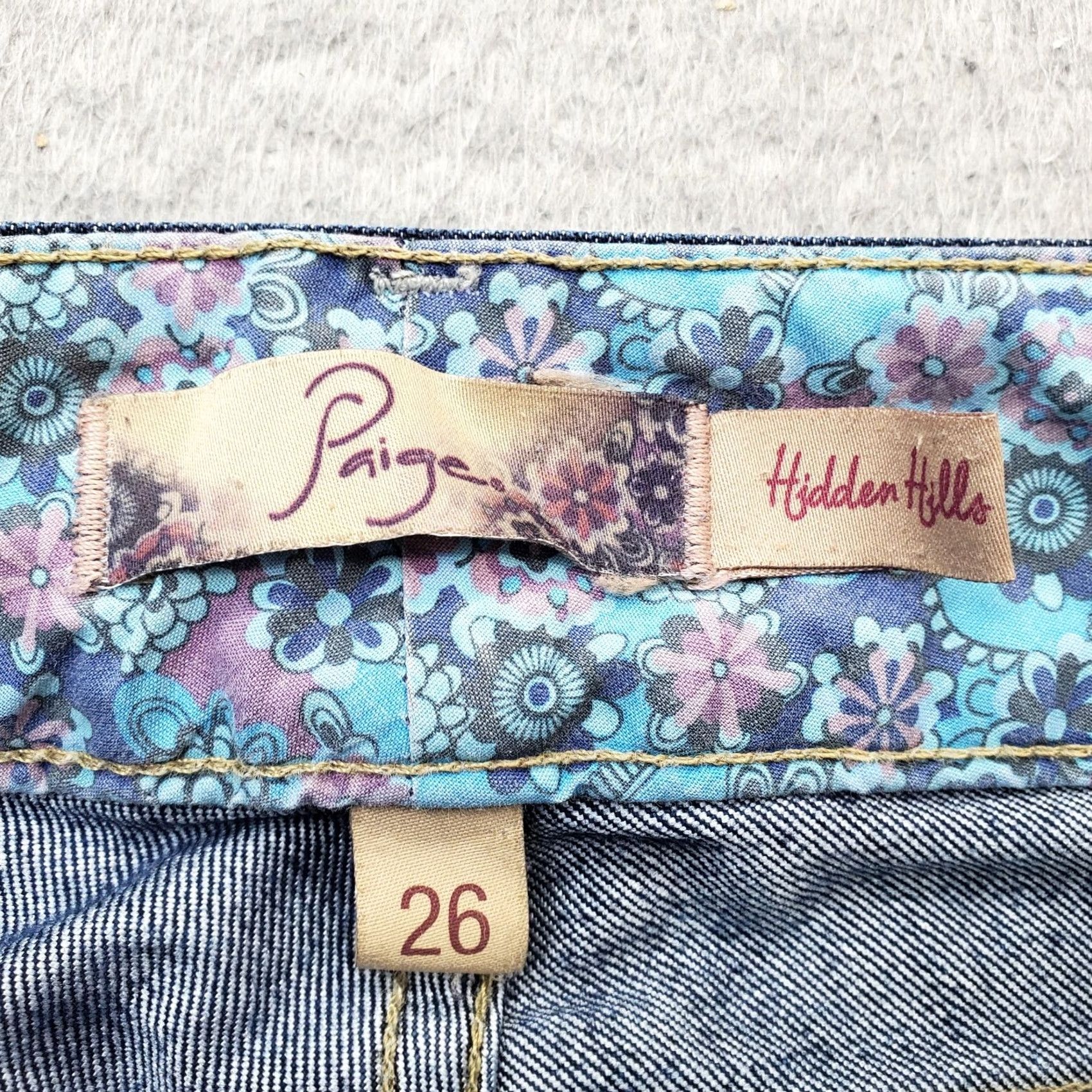 Paige Paige Bootcut Jeans Women's 26 Navy Premium Denim 2-Button Fly Cotton Size 26" / US 2 / IT 38 - 6 Thumbnail