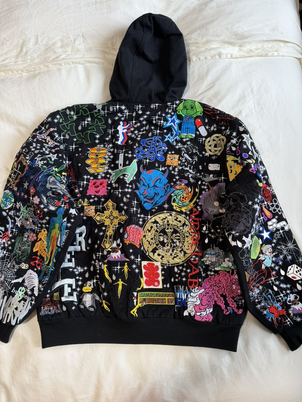 Supreme SS25 AOI Embroidered Hooded Work Jacket Size US M / EU 48-50 / 2 - 1 Thumbnail