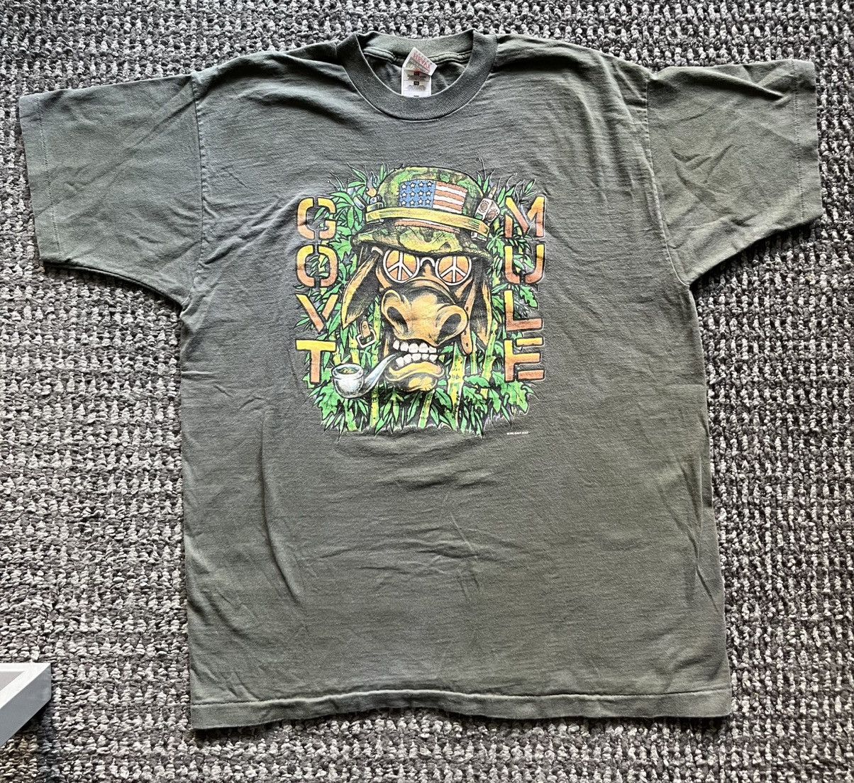 Band Tees × Fruit Of The Loom × Vintage Vintage 1996 Govt Mule Tour Tee Size US XL / EU 56 / 4 - 1 Thumbnail