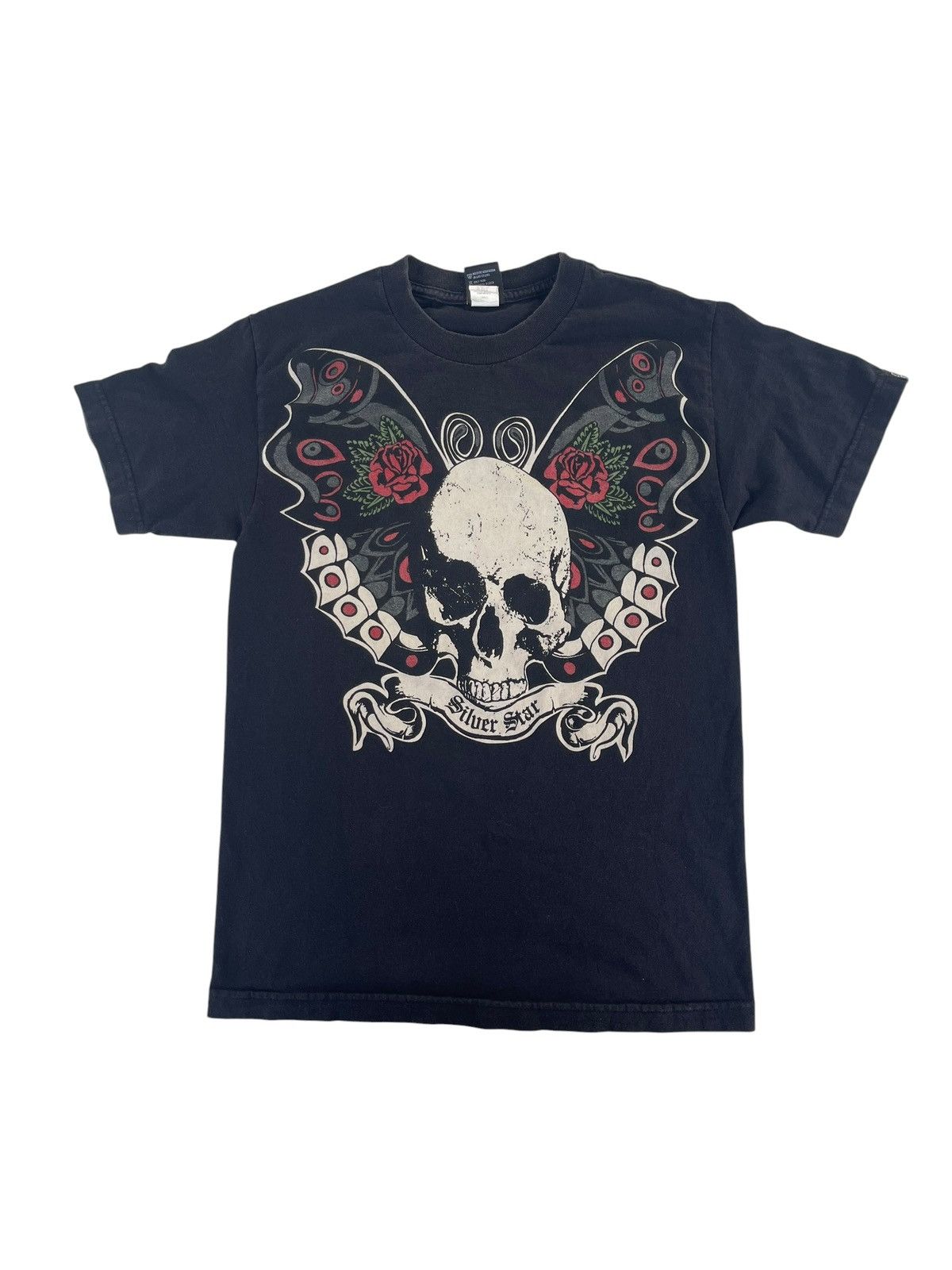 Vintage Vintage Skull Wing Silver Star Shirt Tee Size US S / EU 44-46 / 1 - 1 Thumbnail