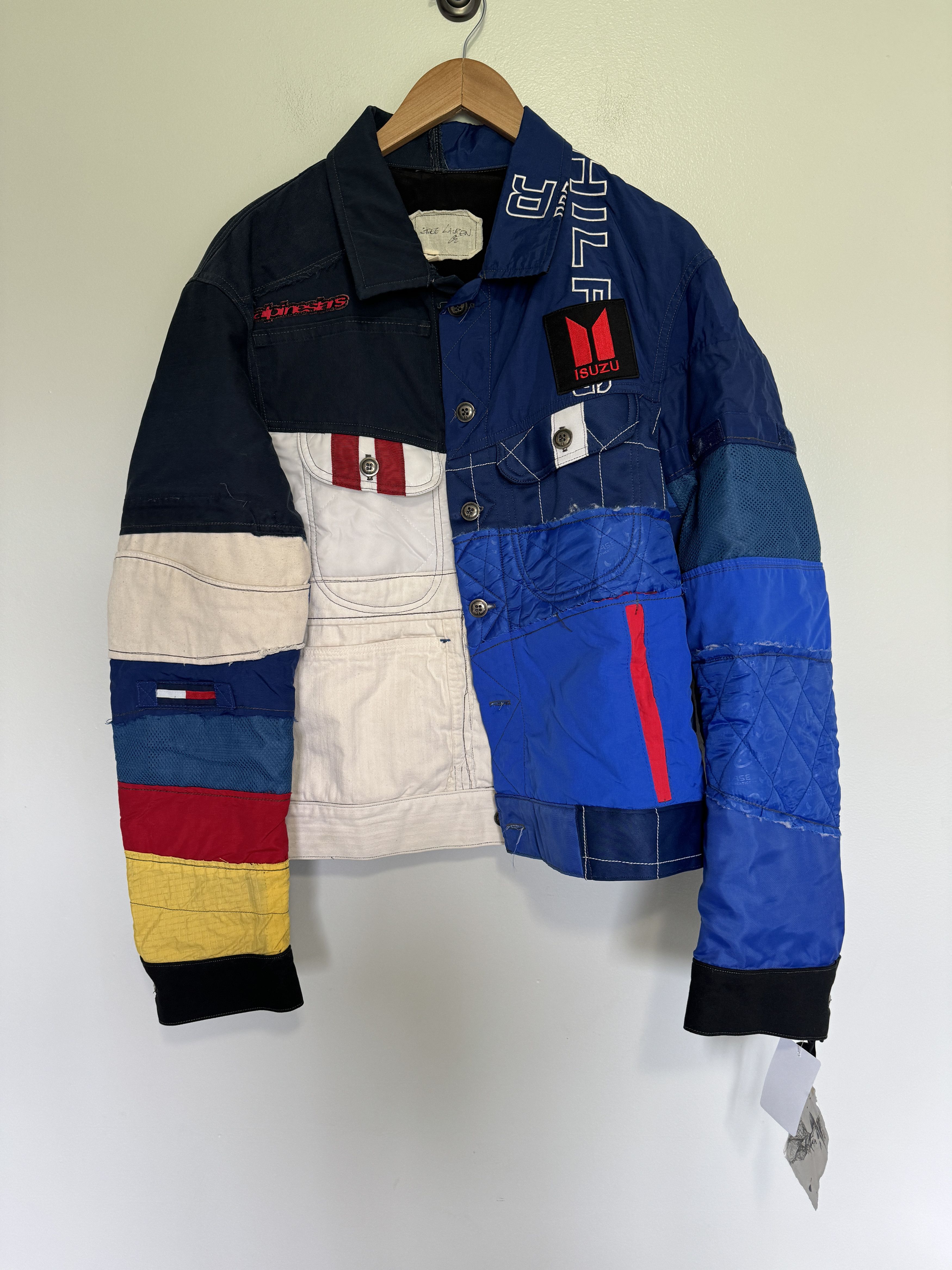 Image of Greg Laurent Scrap Racer Trucker Jacket 1/1 Size 4 $2,150, Men's