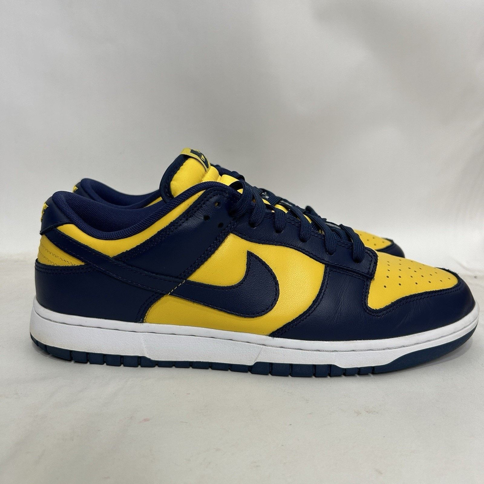 Nike Nike Dunk Low Retro “Michigan/Blue Yellow” Size US 12 / EU 45 - 4 Thumbnail