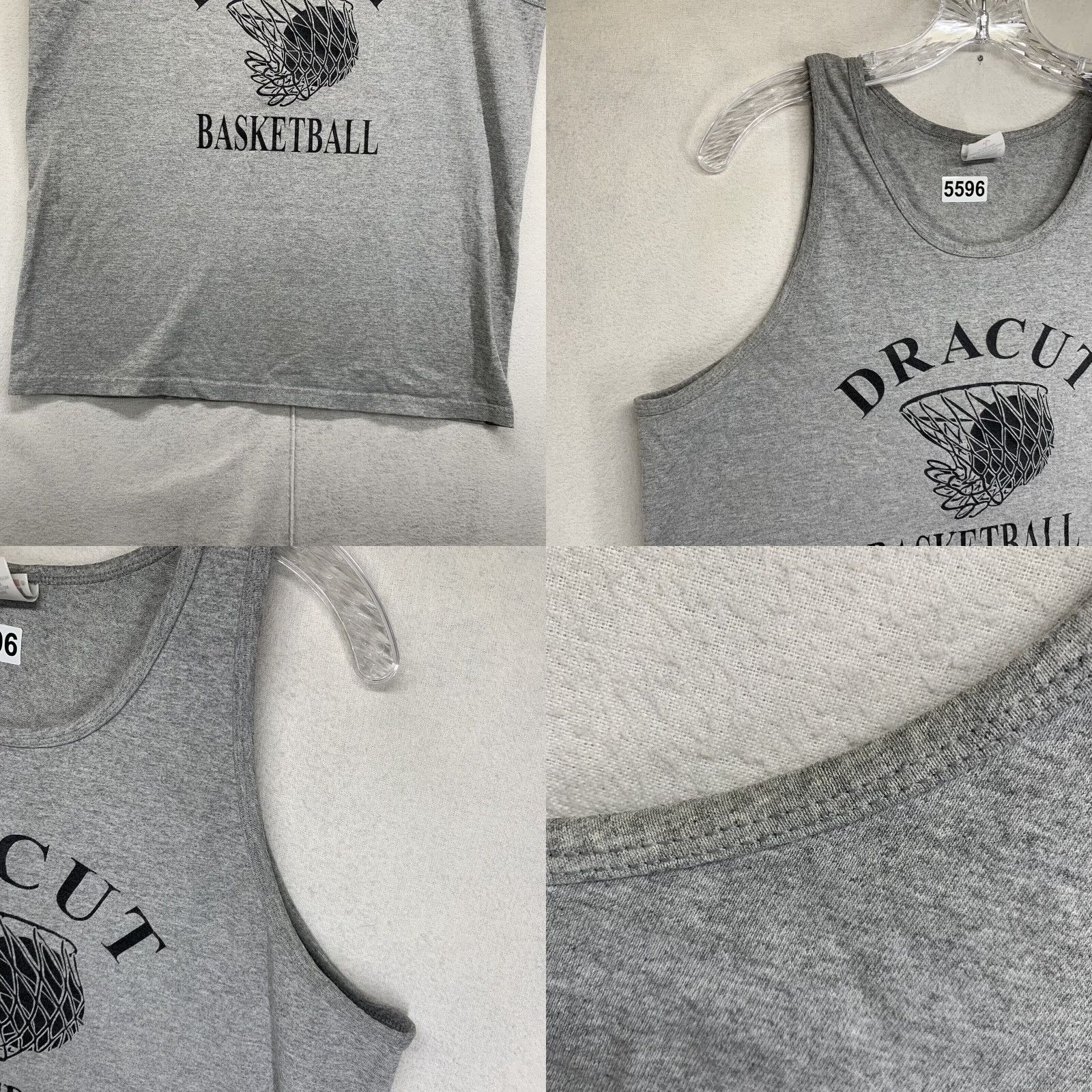 Anvil VINTAGE Anvil Basketball Tank Top Unisex Adult Medium Gray 90s Activewear Sleeveless Pullover 7 Dracut Size US M / EU 48-50 / 2 - 8 Thumbnail