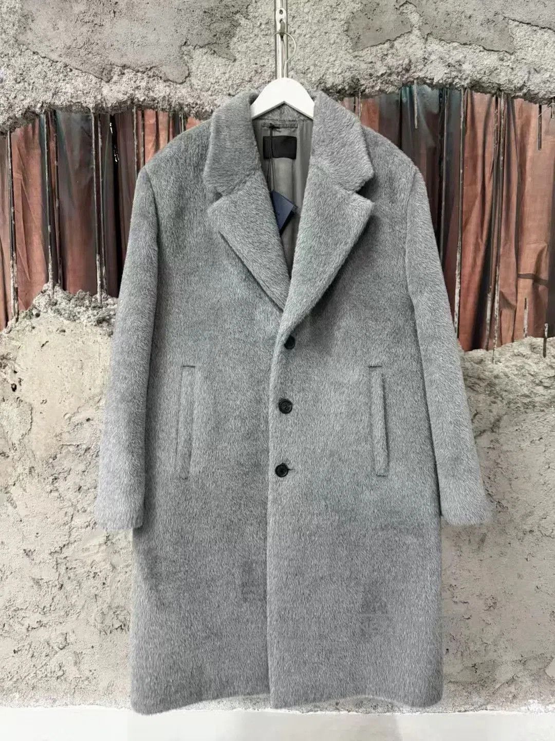 Prada Prada Long Gray Mohair Coat. Size US M / EU 48-50 / 2 - 1 Thumbnail