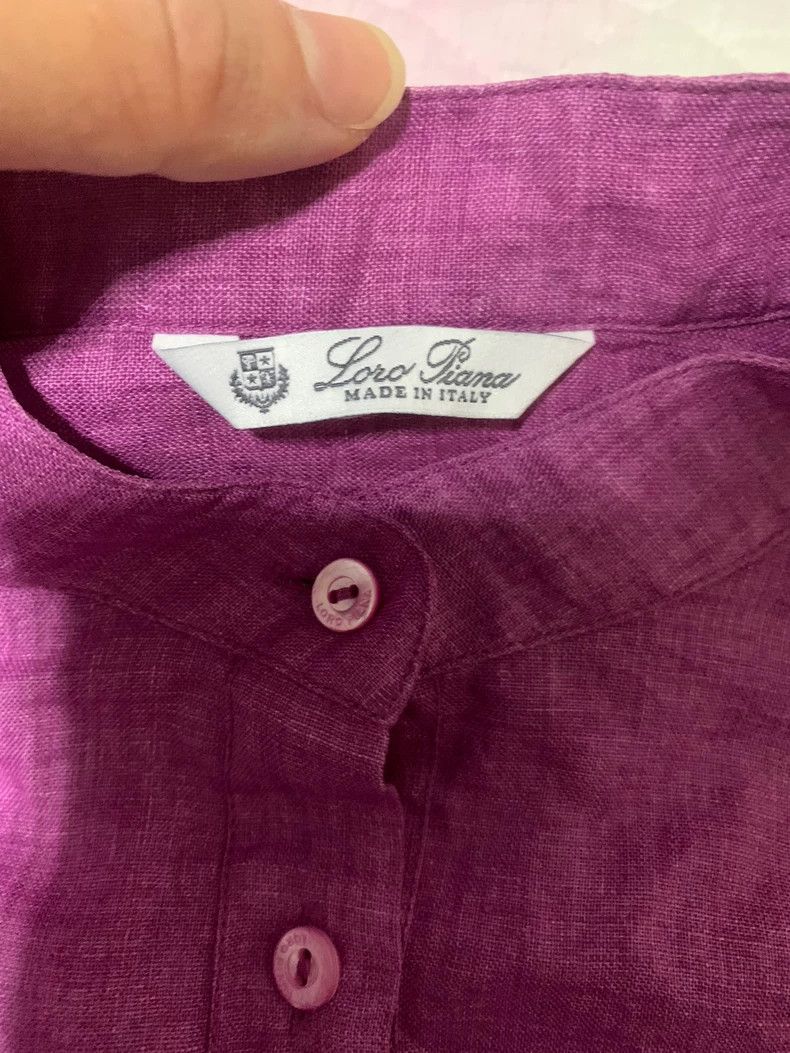 Loro Piana LORO PIANA Pure linen shirt Size S / US 4 / IT 40 - 2 Thumbnail
