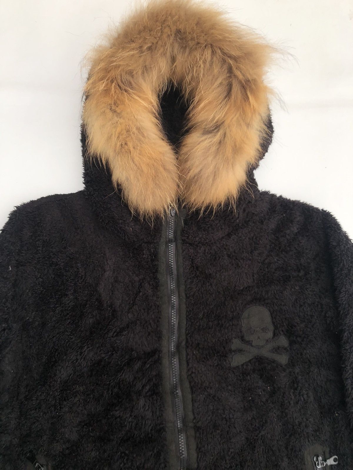 If Six Was Nine Japan Faux Fur Hoodie Dark Skull Rock Punk Ifsix Style Size US L / EU 52-54 / 3 - 6 Thumbnail